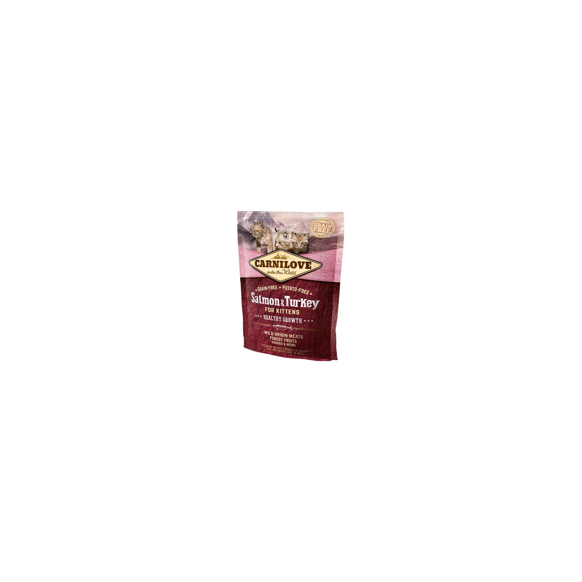 Carnilove Cat Kitten Salmon & Turkey – Healthy Growth - Lazac és Pulyka Hússal 400g