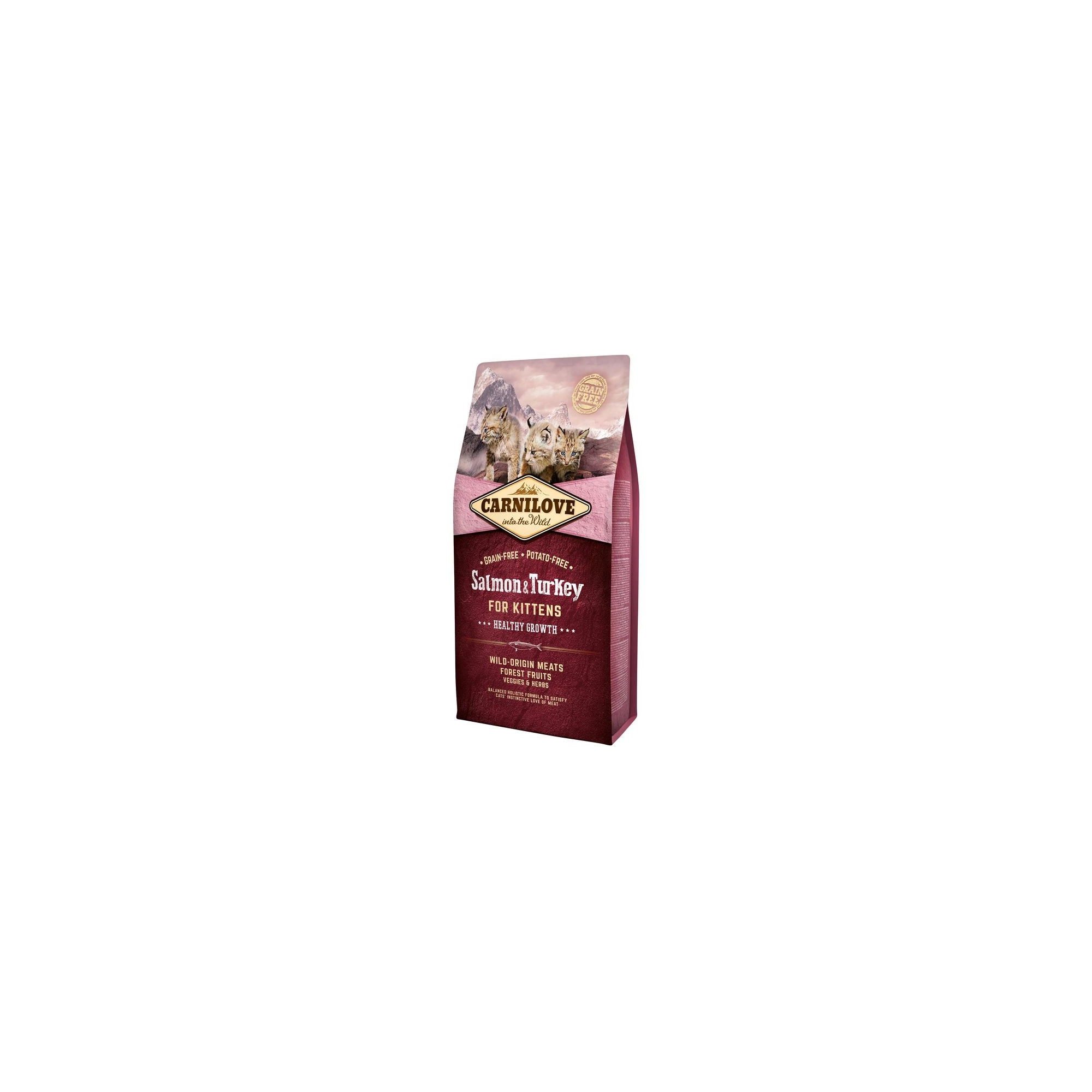 Carnilove Cat Kitten Salmon & Turkey – Healthy Growth - Lazac és Pulyka Hússal 6kg