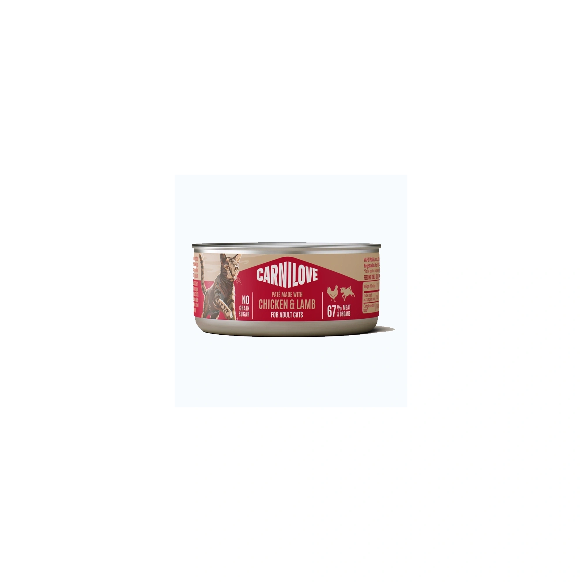 Carnilove Cat konzerv Paté Adult Csirke&bárány 100g
