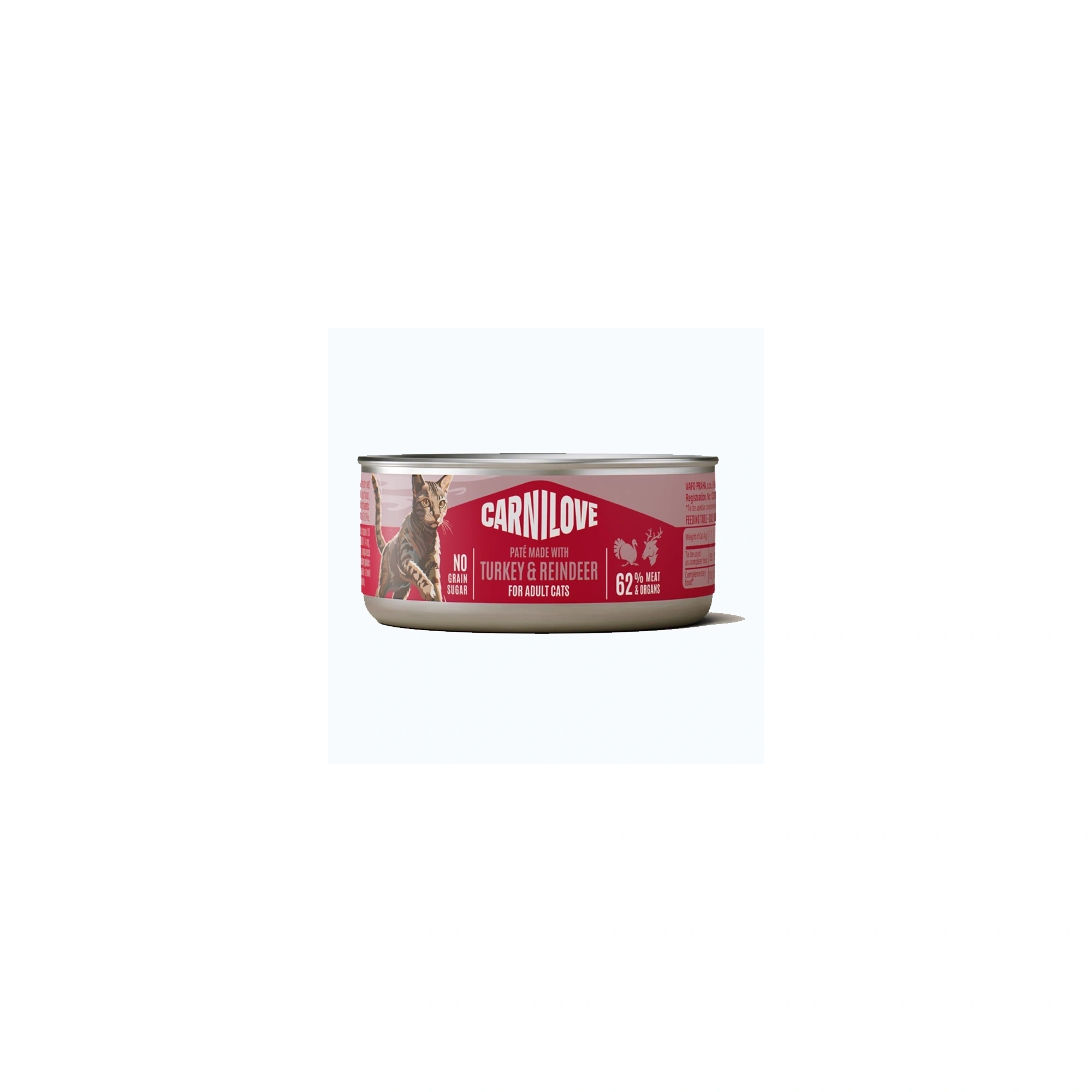 Carnilove Cat konzerv Paté Adult Pulyka&rénszarvas 100g