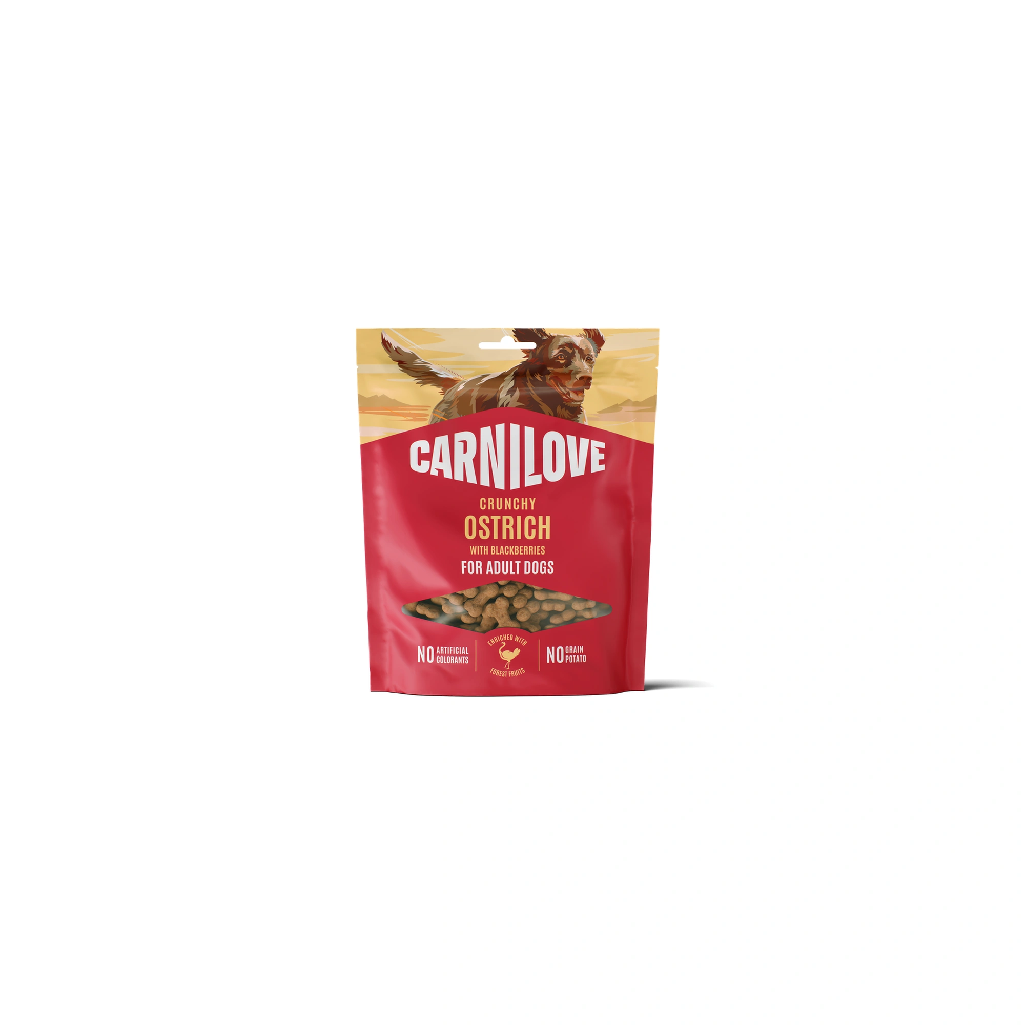 Carnilove Dog Crunchy Snack Ostrich With Blackberries- Strucc Szederrel 200g