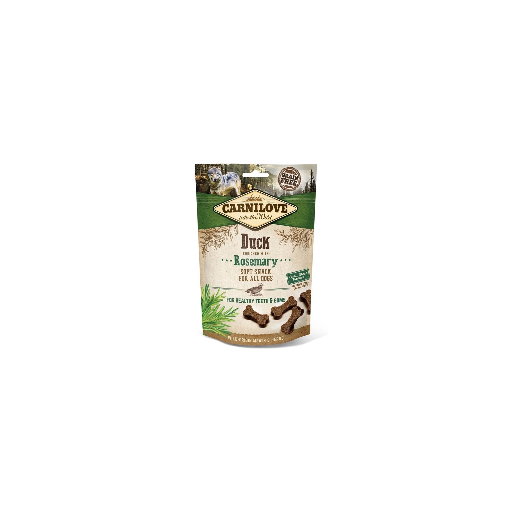 Carnilove Dog Jutalomfalat Semi Moist Duck&rosemary - Kacsa rozmaringgal 200g