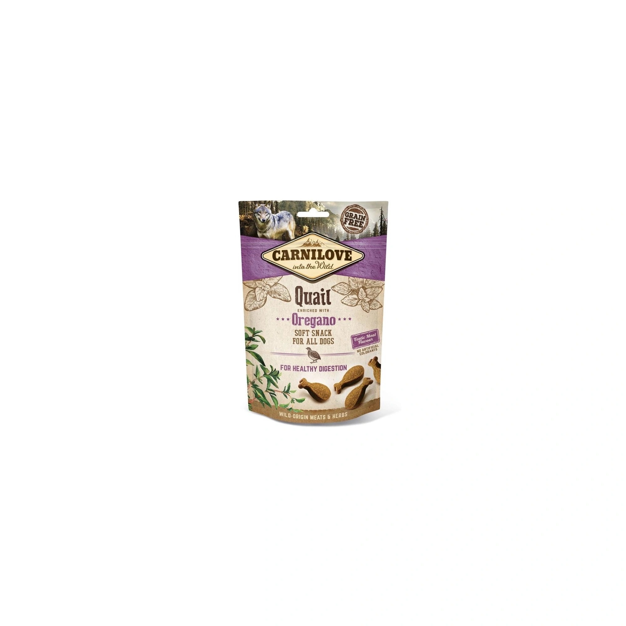 Carnilove Dog Jutalomfalat Semi Moist Quail&oregano - Fürj oregánóval 200g