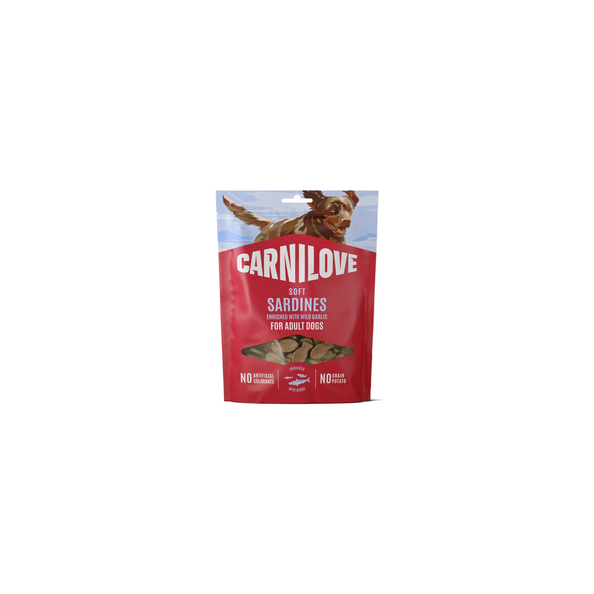 Carnilove Dog Soft Snack Sardines Enriched With Wildgarlic -Szardínia Medvehagymával 200g