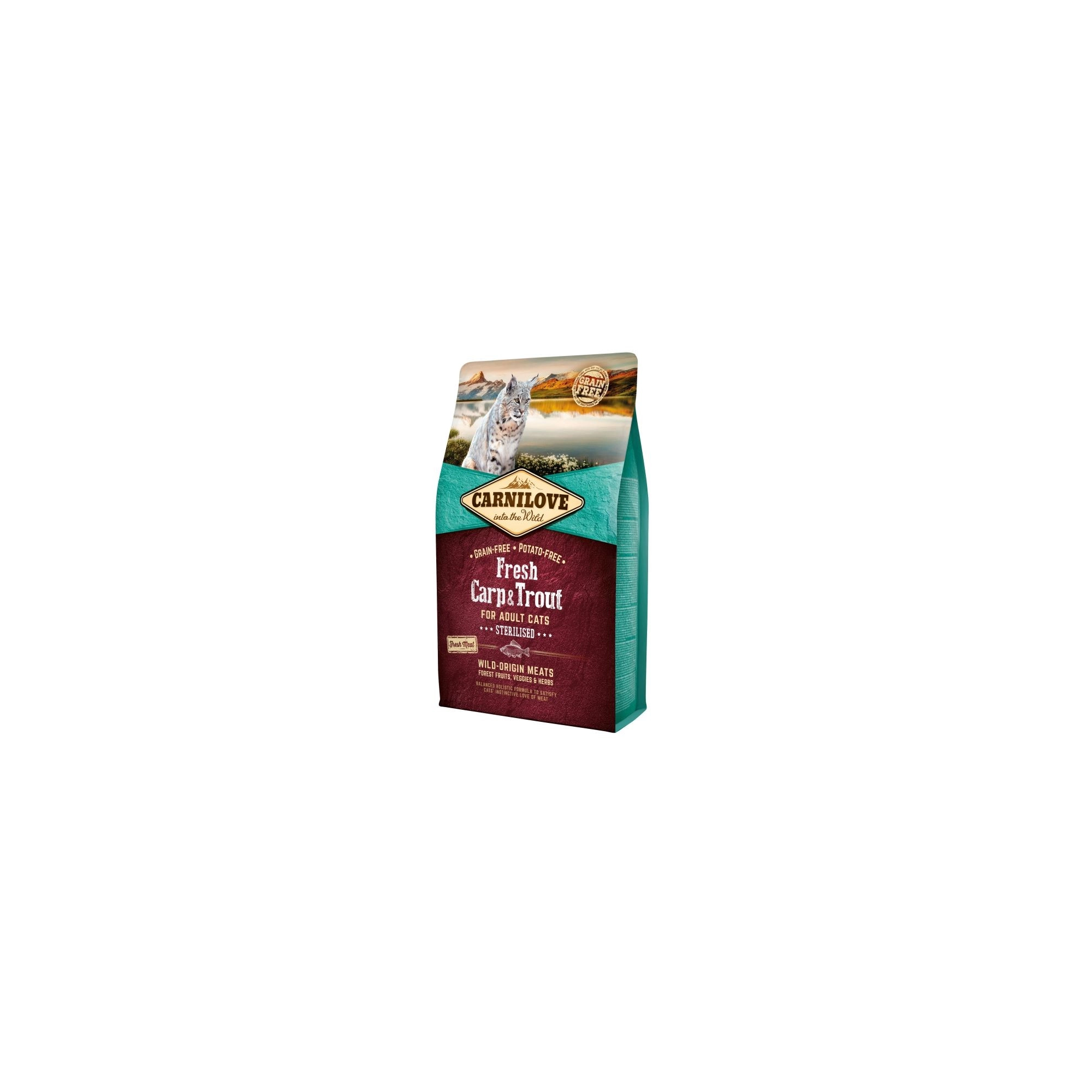 Carnilove Fresh Adult Cat Carp & Trout Sterilised - Ponty és Pisztráng Hússal 2kg