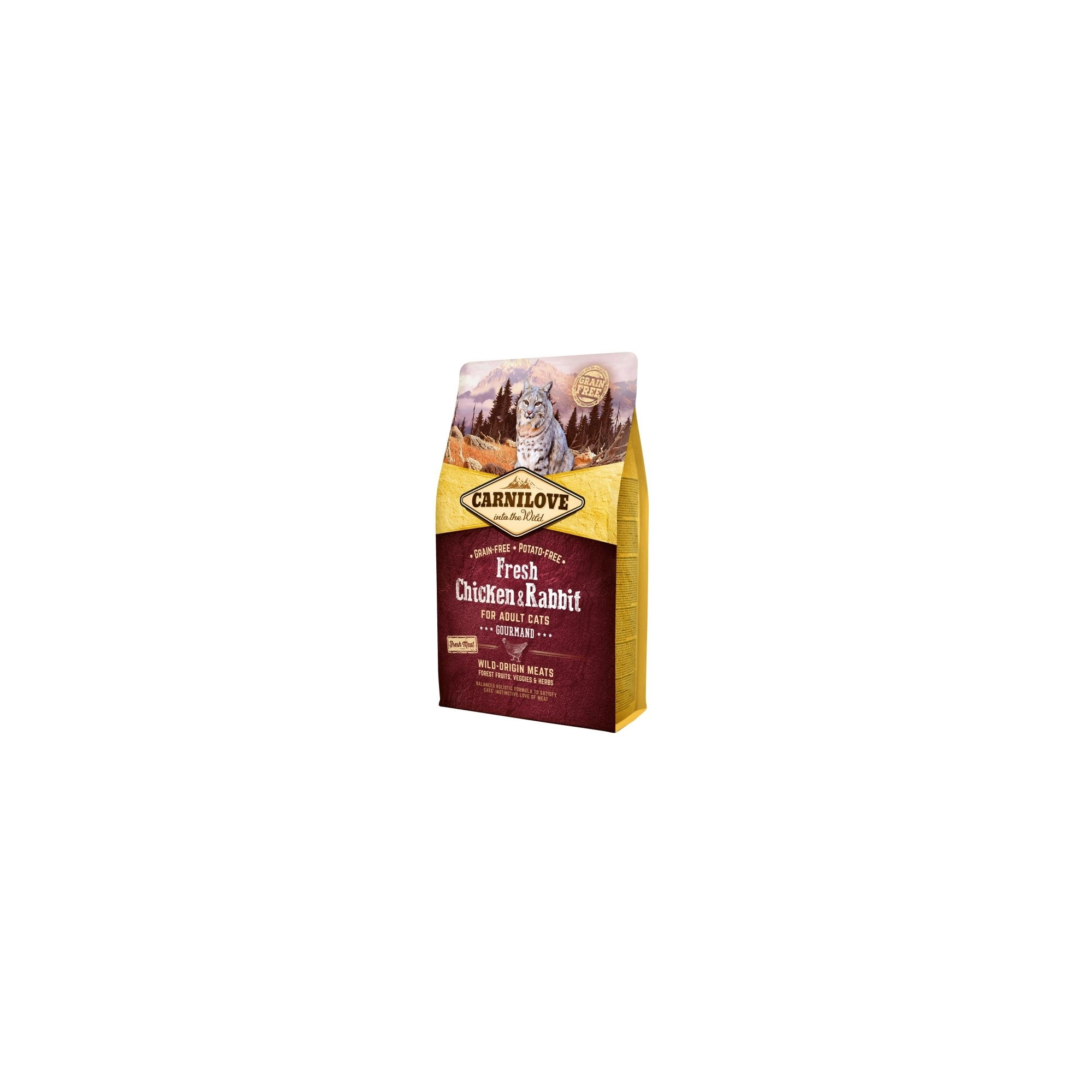 Carnilove Fresh Adult Cat Chicken & Rabbit Gourmand- Csirke és Nyúl Hússal 2kg