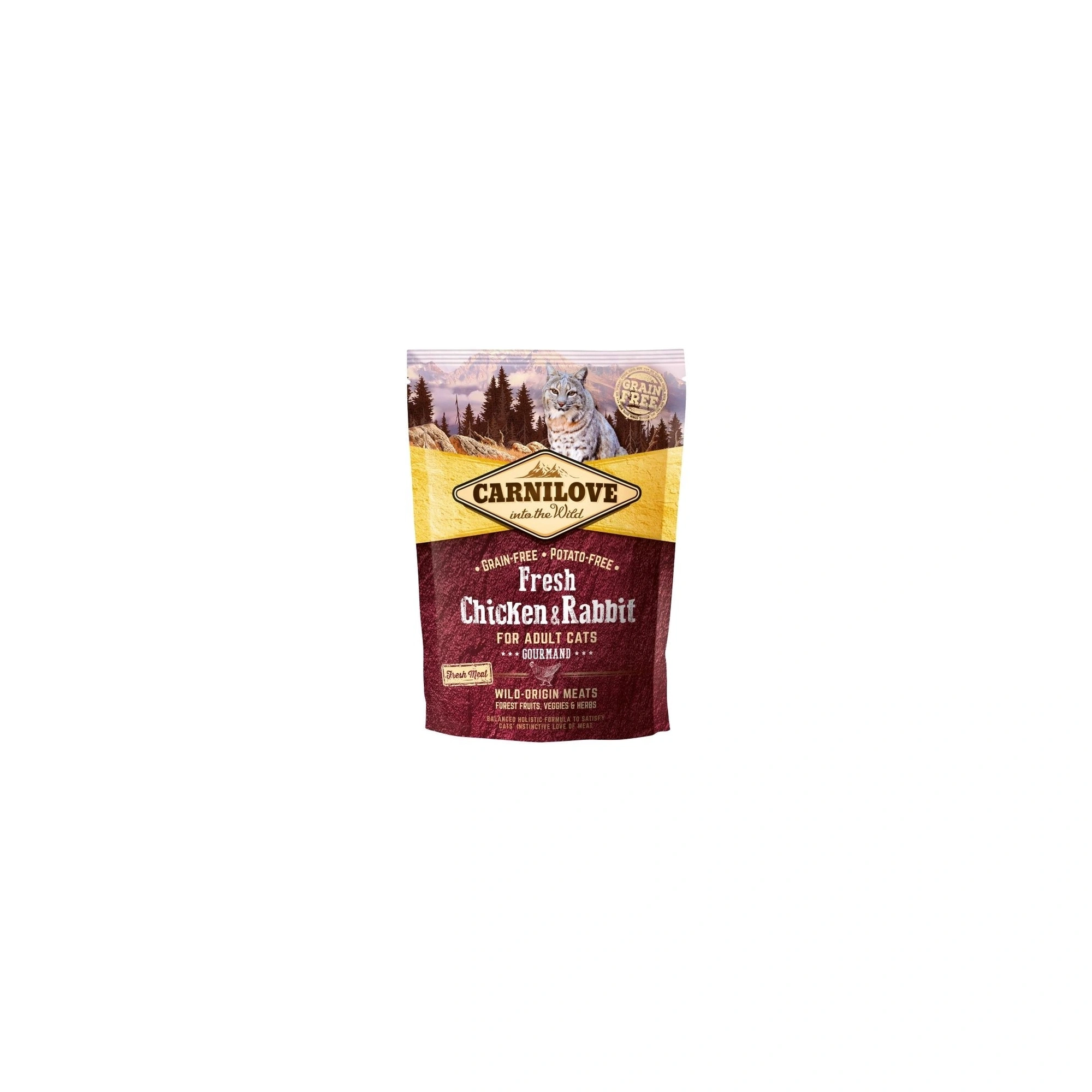 Carnilove Fresh Adult Cat Chicken & Rabbit Gourmand- Csirke és Nyúl Hússal 400g