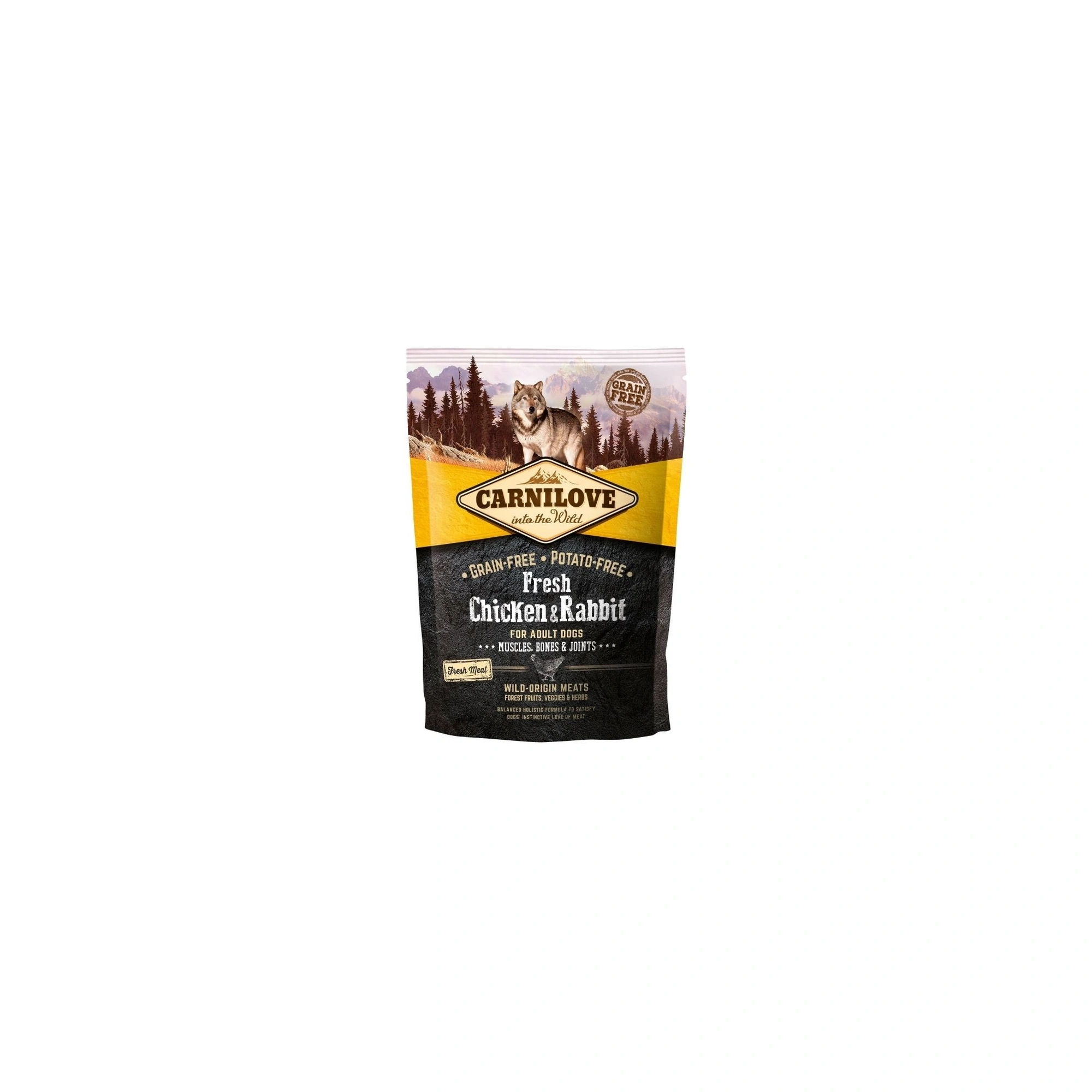 Carnilove Fresh Adult Dog Chicken & Rabbit Muscles, Bones & Joints- Csirke és Nyúl Hússal 1,5kg