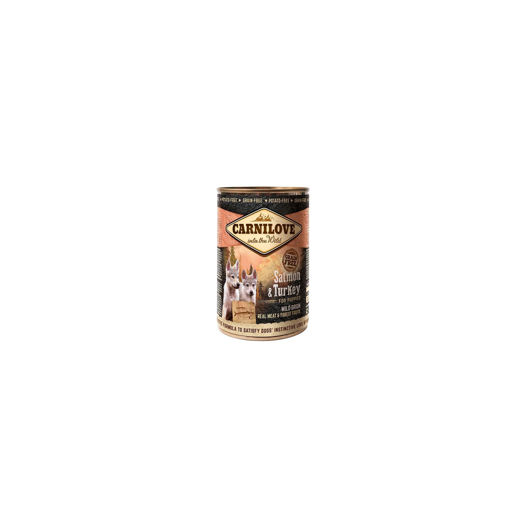 Carnilove Puppy Salmon & Turkey Can- Lazac és Pulyka Hússal Konzerv 400g