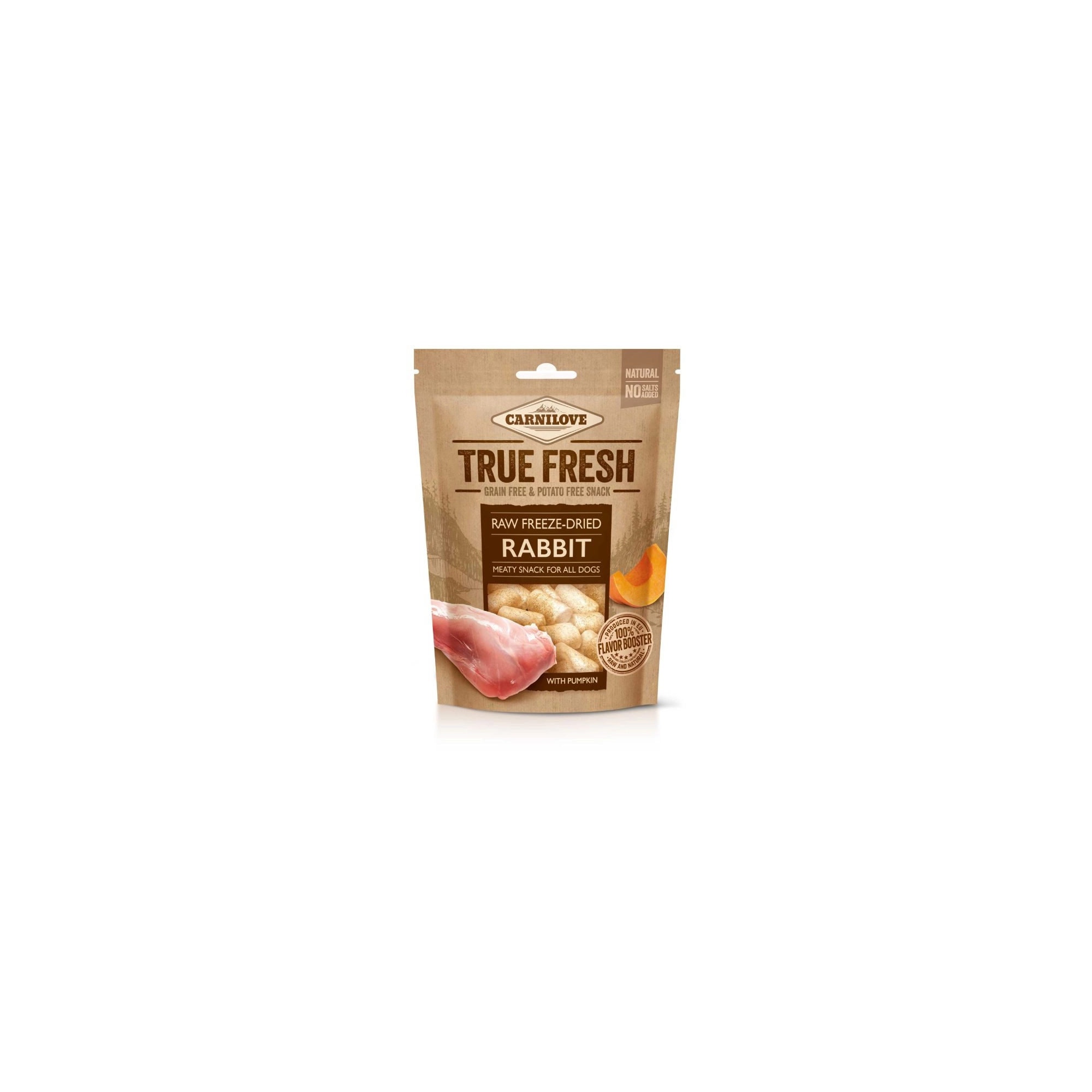 Carnilove True Fresh Raw freeze-dried snack Rabbit with pumpkin-nyúl sütőtökkel 40g