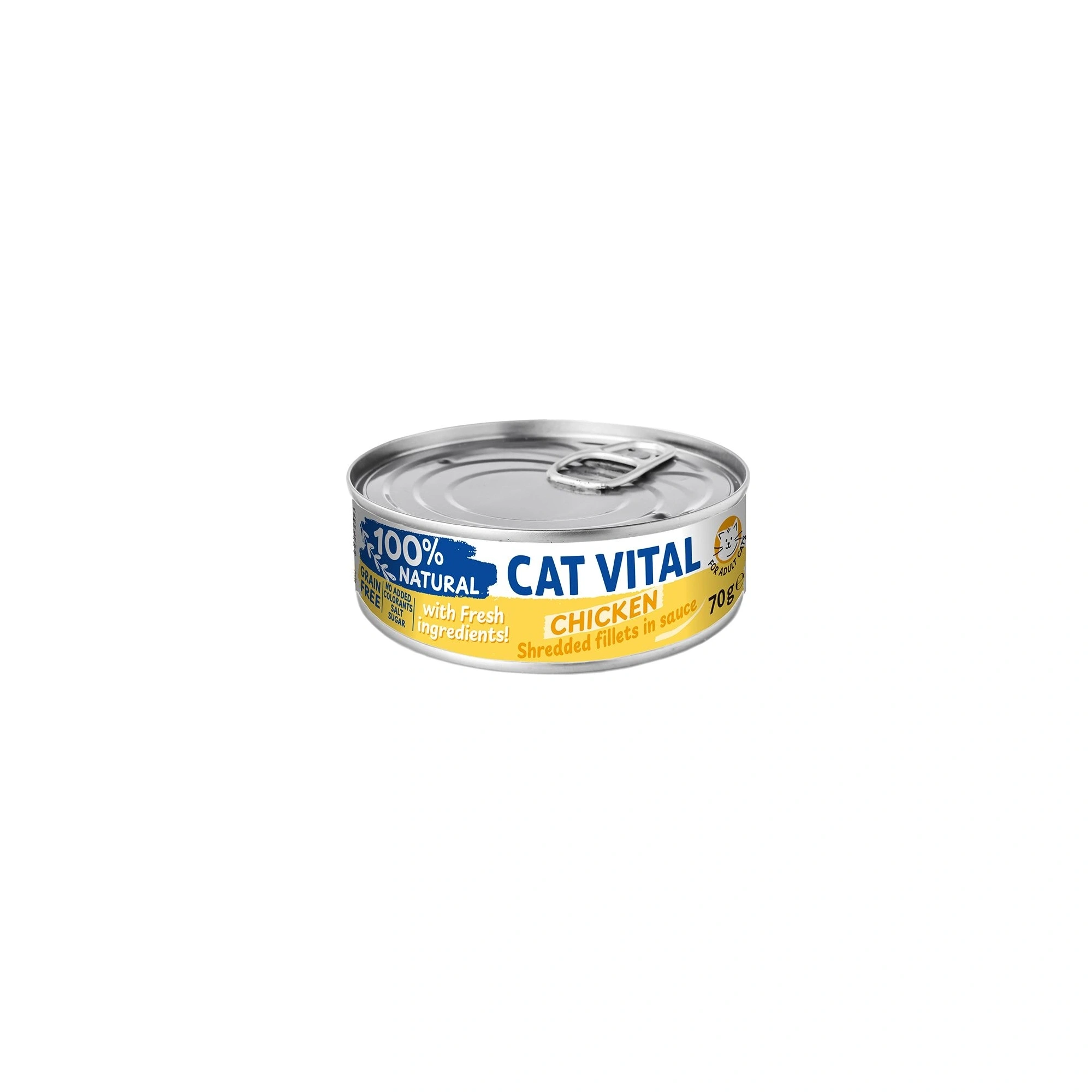 Cat Vital konzerv csirkefilé falatok felnőtt macskáknak szószban 70g