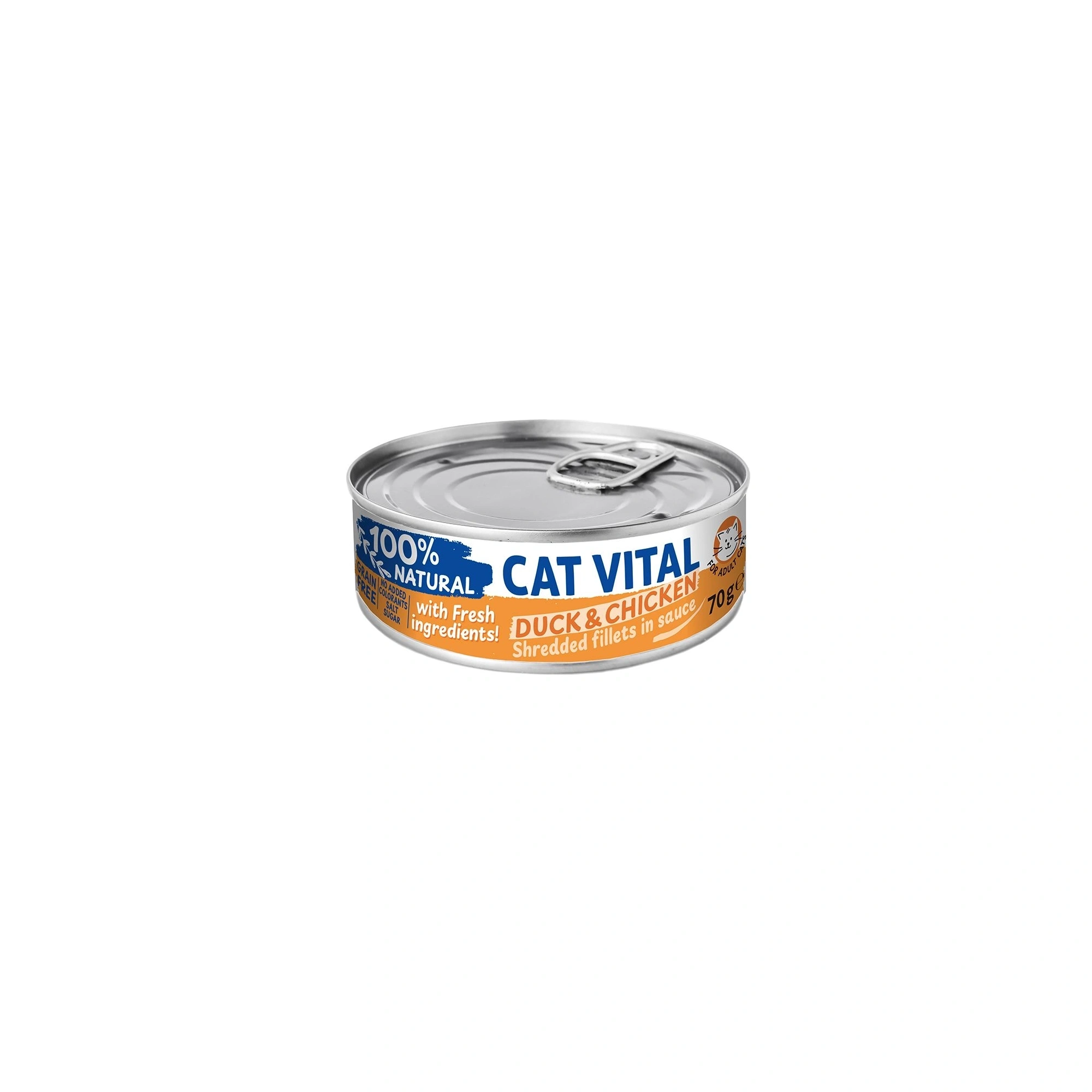 Cat Vital konzerv kacsa és csirkefilé falatok felnőtt macskáknak szószban 70g