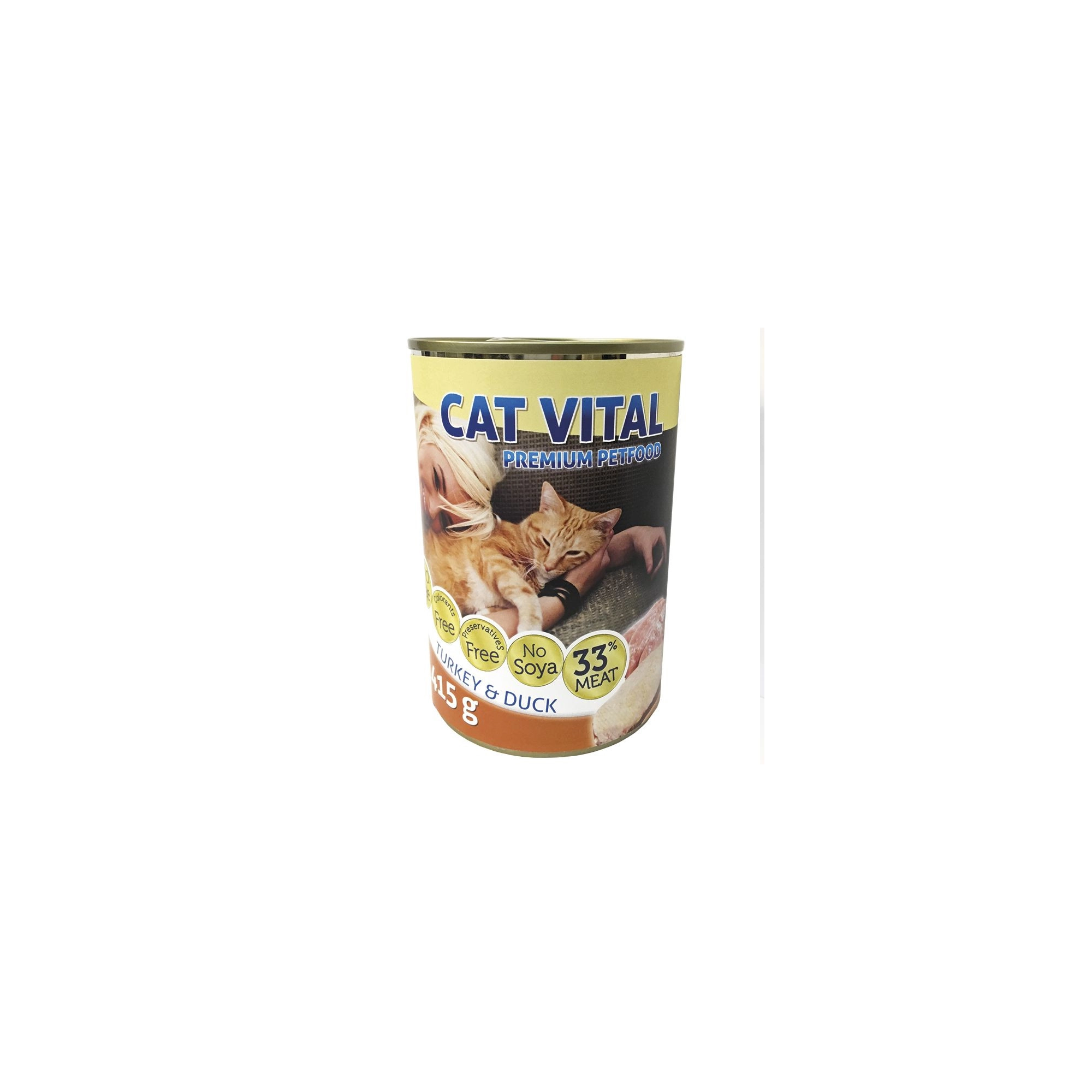 Cat Vital konzerv kacsa+pulyka 415g