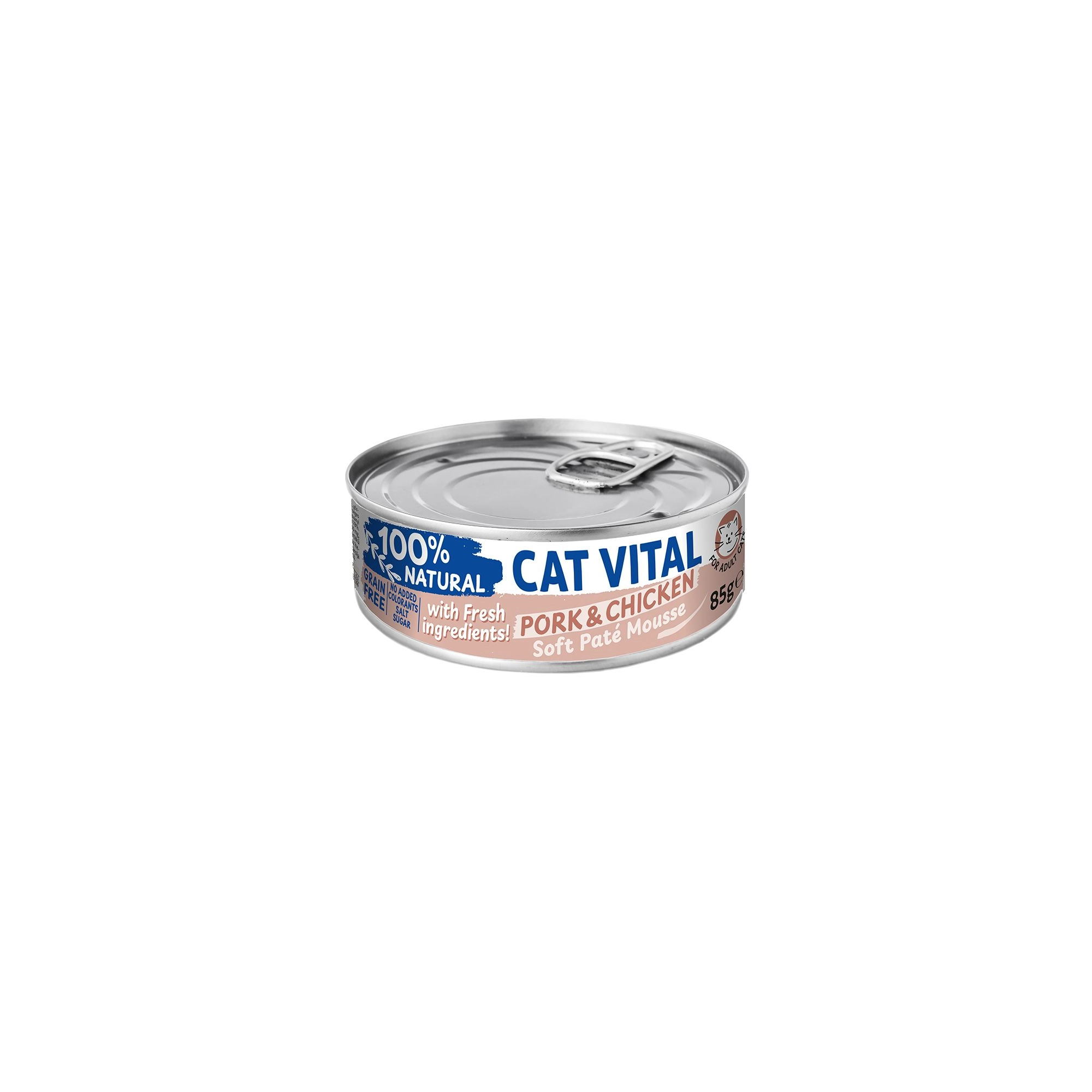 Cat Vital konzerv mousse sertéssel és csirkével felnőtt macskáknak 85g