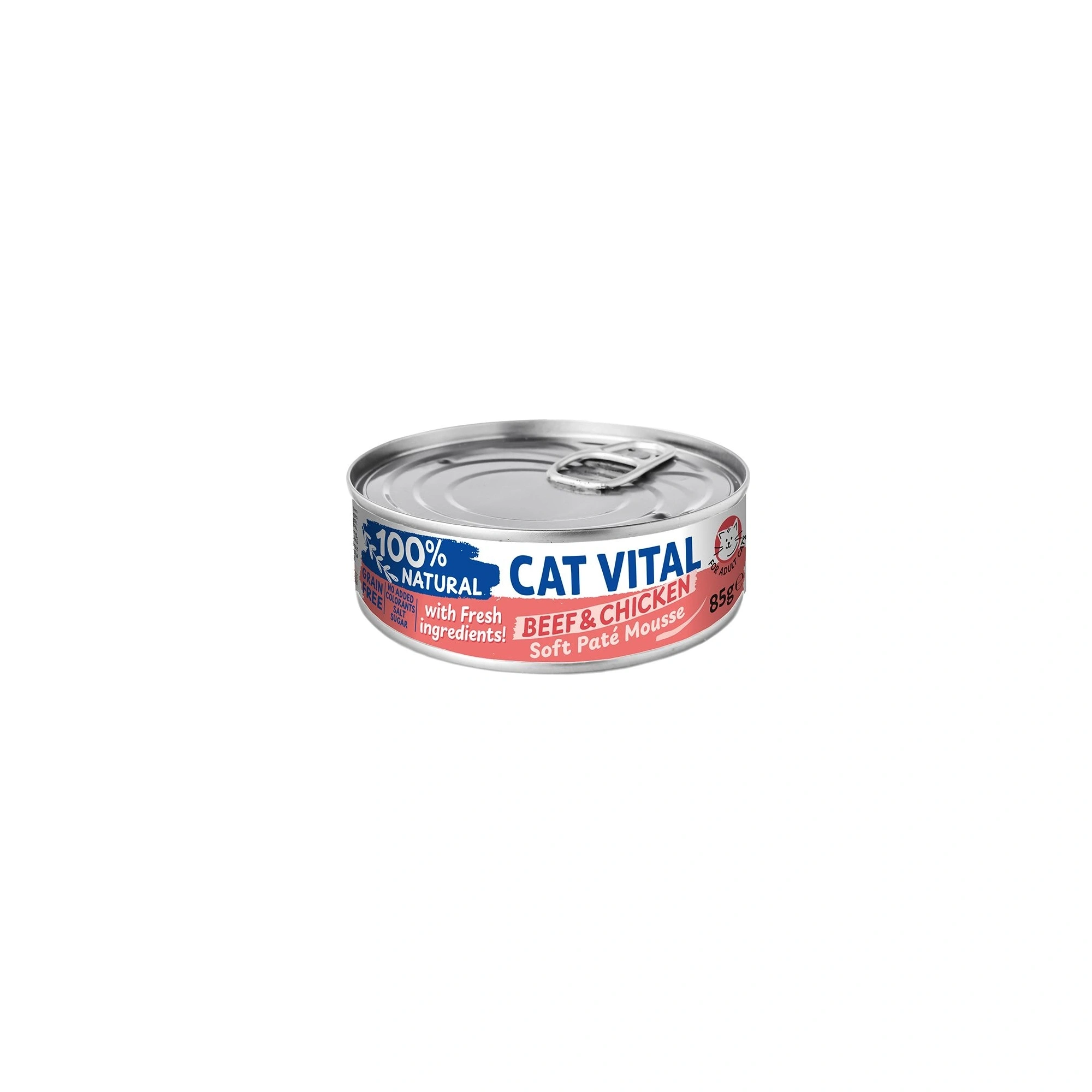 Cat Vital konzerv mousse marhával és csirkével felnőtt macskáknak 85g