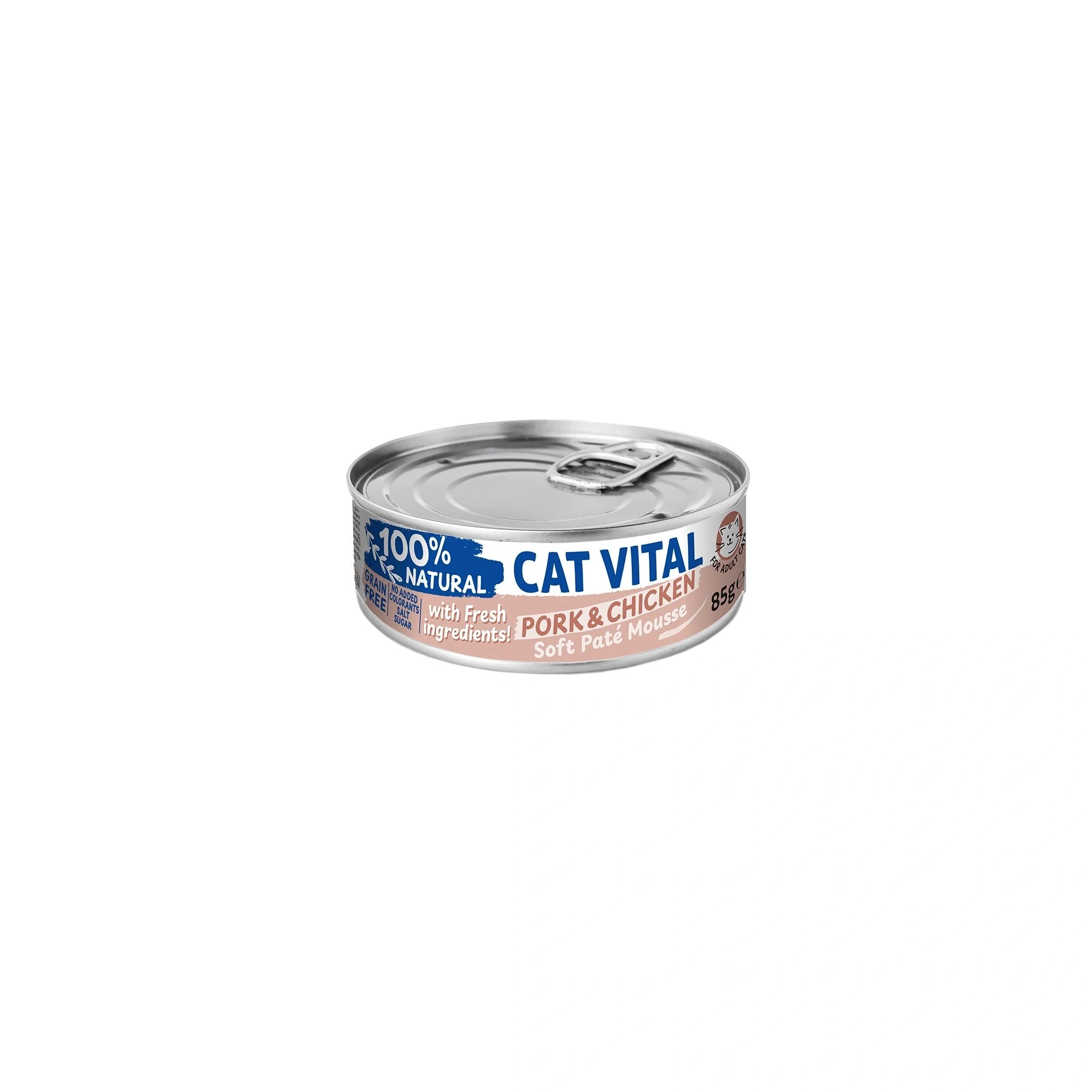 Cat Vital konzerv mousse sertéssel és csirkével felnőtt macskáknak 85g