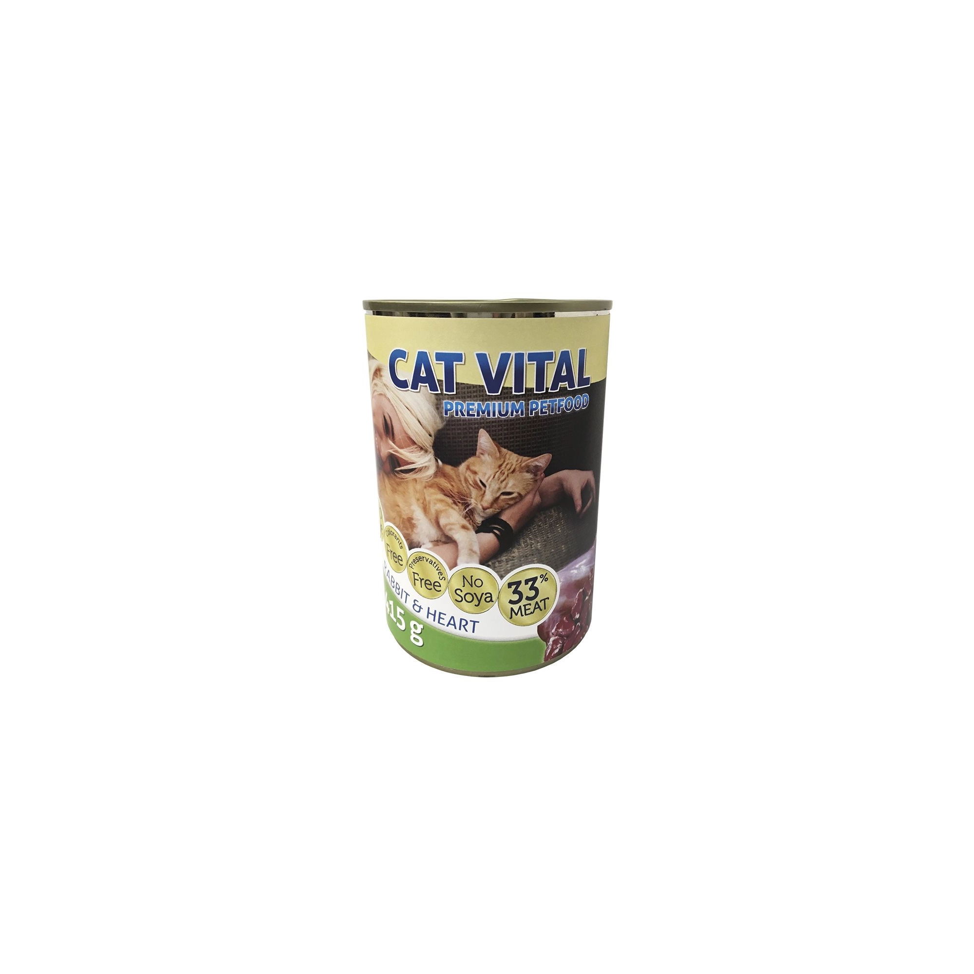 Cat Vital konzerv nyúl+szív 415g