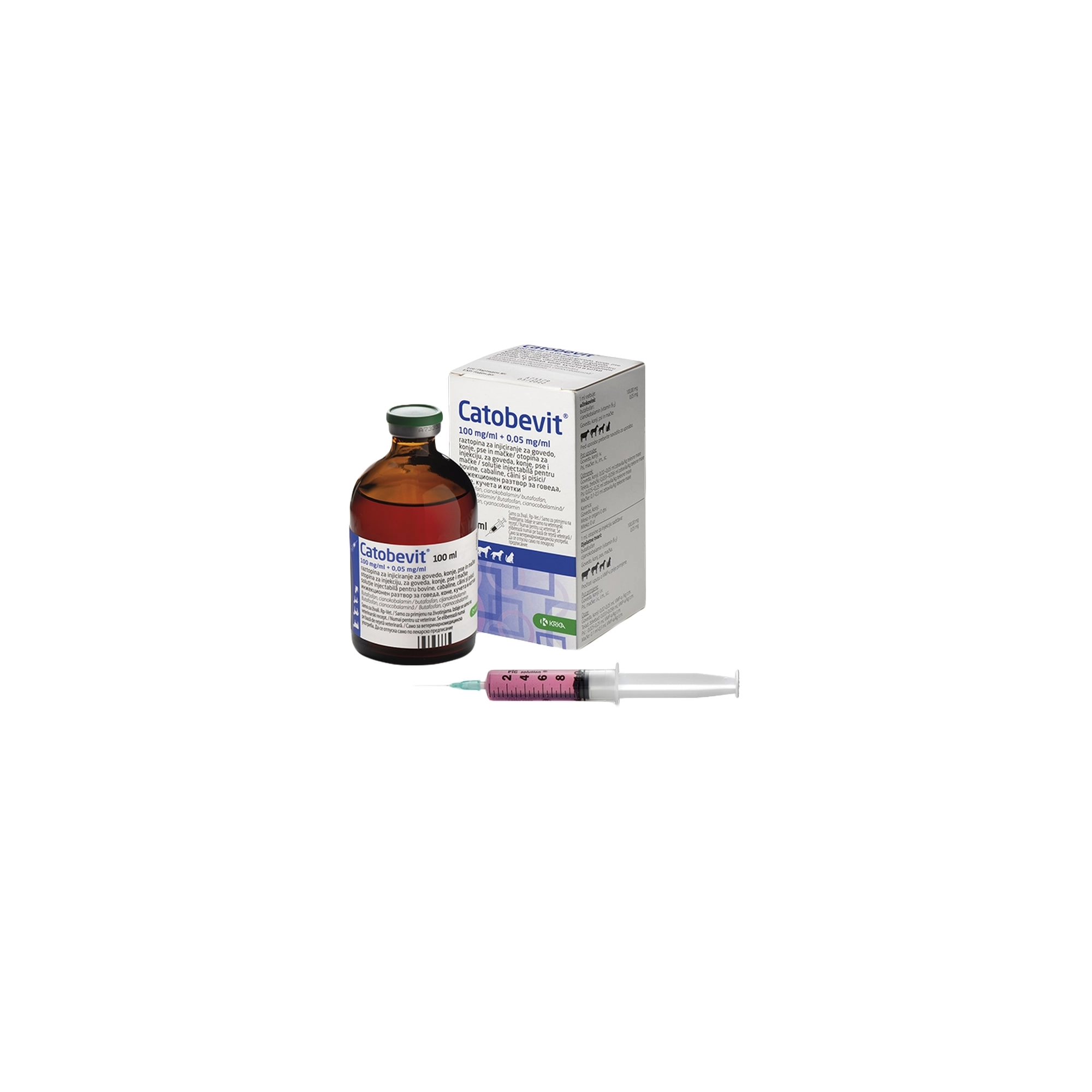 Catobevit 100 mg/ml + 0,05 mg/ml oldatos injekció 100 ml