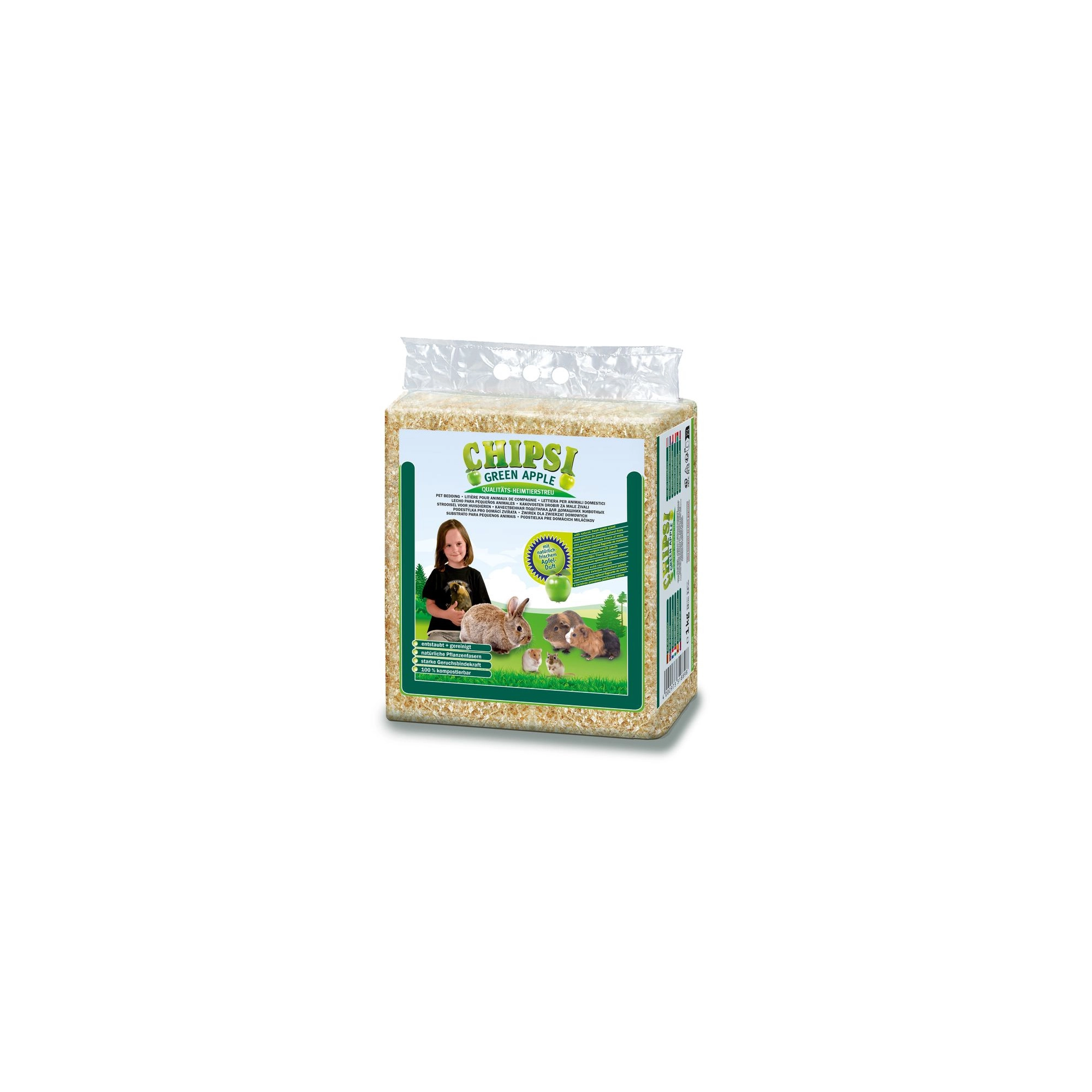 Chipsi Forgács Plus Zöld Alma 15l, 1kg