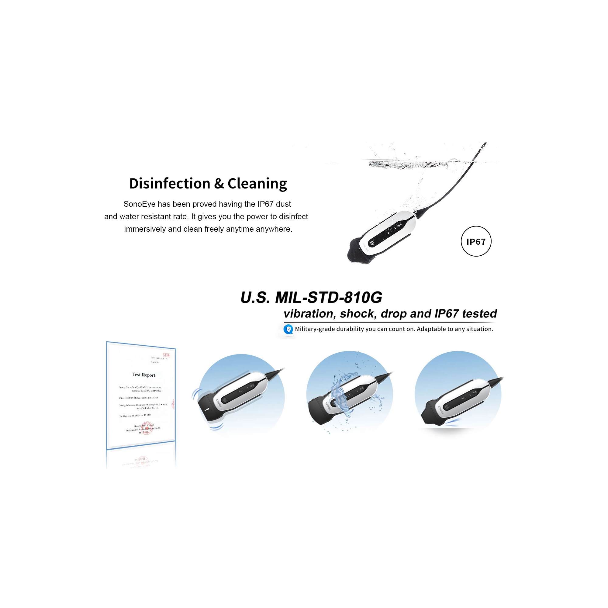 Chison SONOEYE P6 VET hordozható Ultrahang