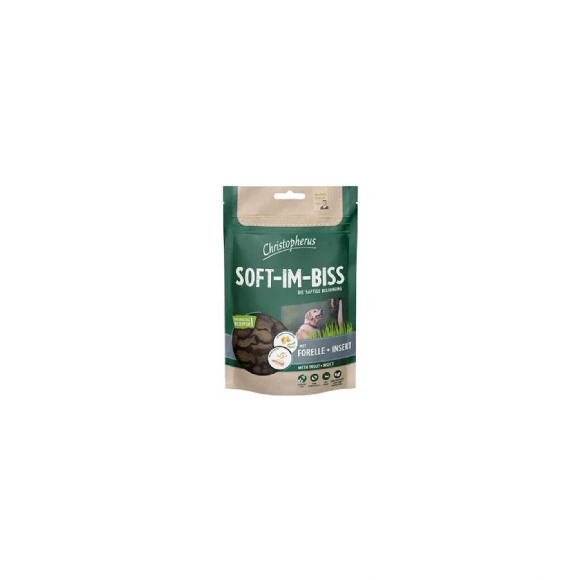 Christopherus Dog Jutalomfalat Grain Free Soft-Im-Biss Kacsa 125g