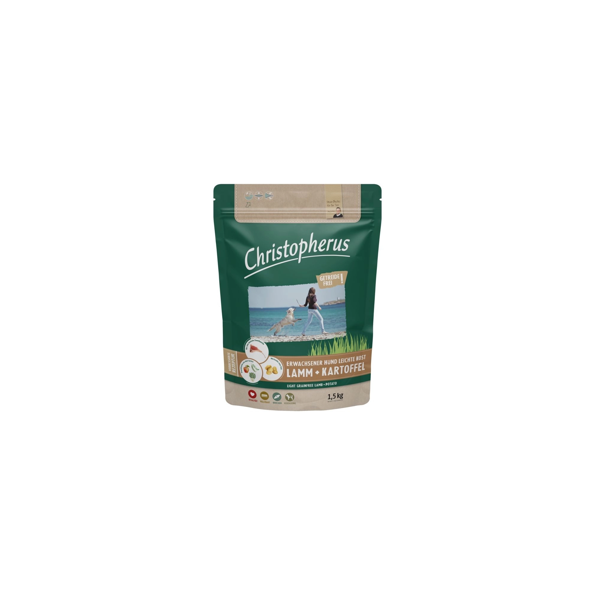 Christopherus Dog Light Grainfree Bárány és burgonya 1,5kg