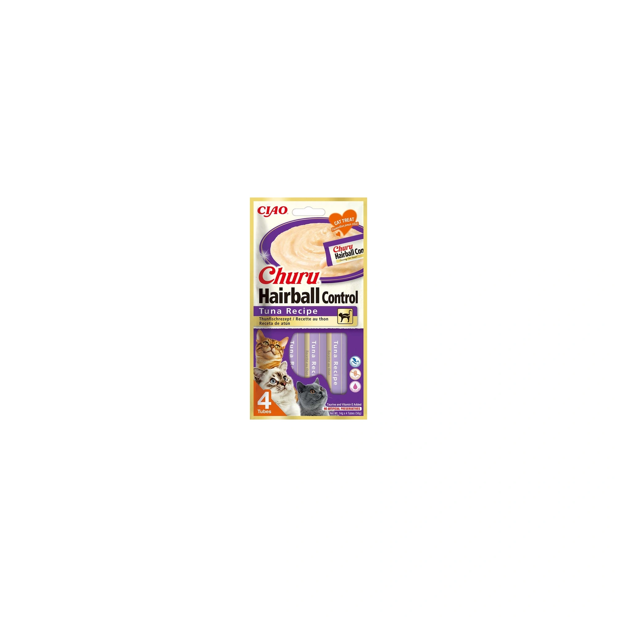 Ciao Churu Hairball Macska Folyékony Jutalomfalat Tonhallal 4x14g