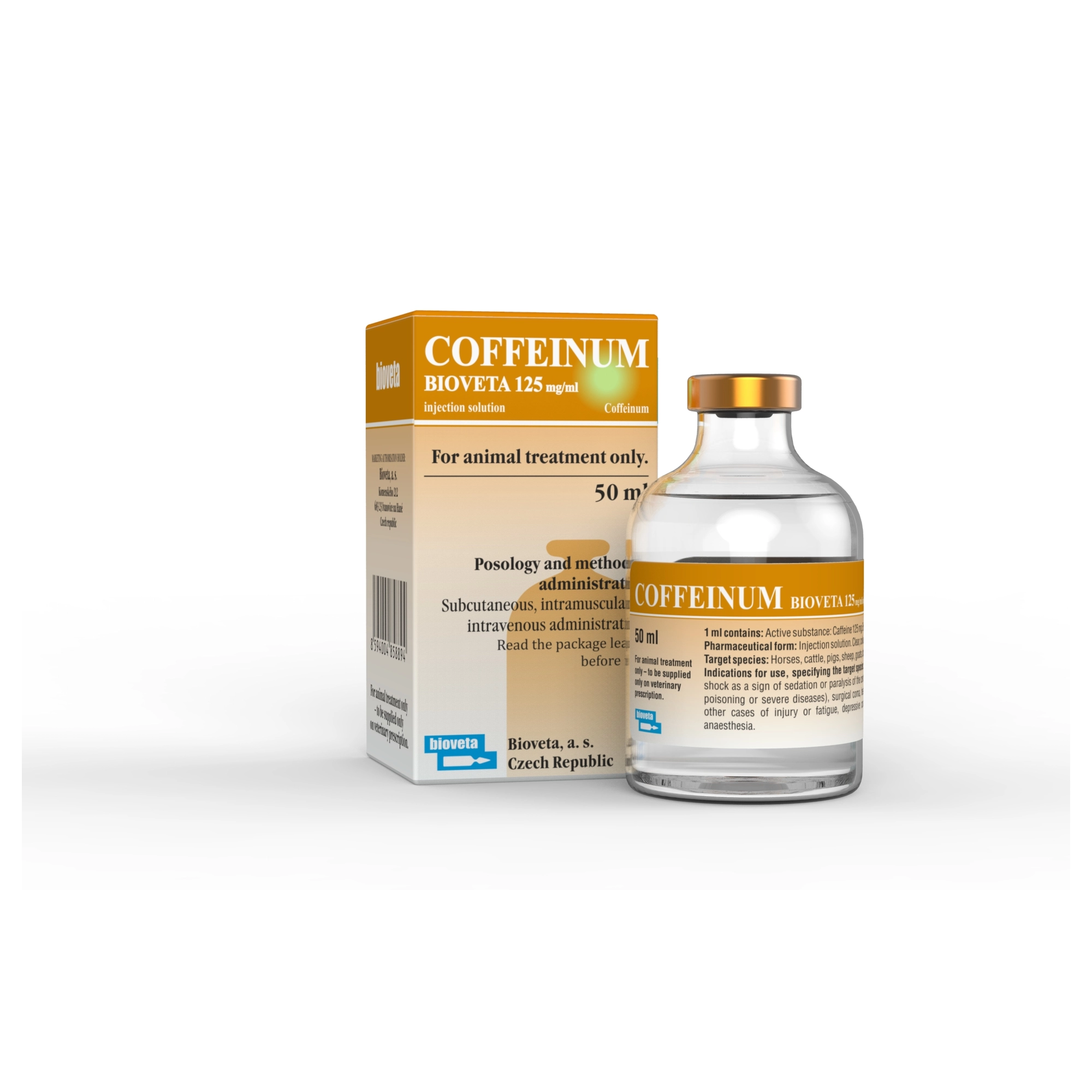 COFFEINUM 125 MG/ML INJ. 50 ML