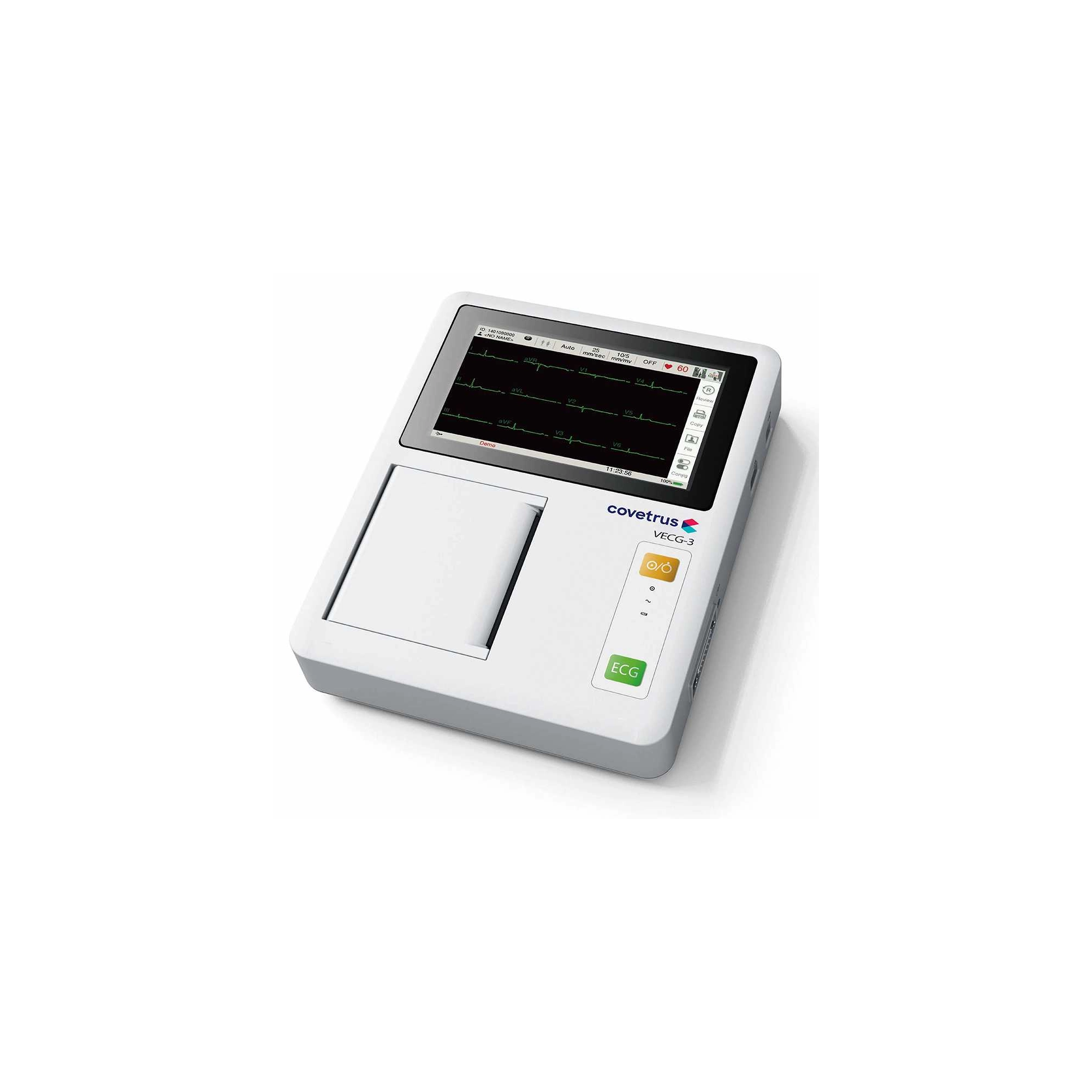 3 csatornás állatorvosi EKG, LED érintőképernyővel