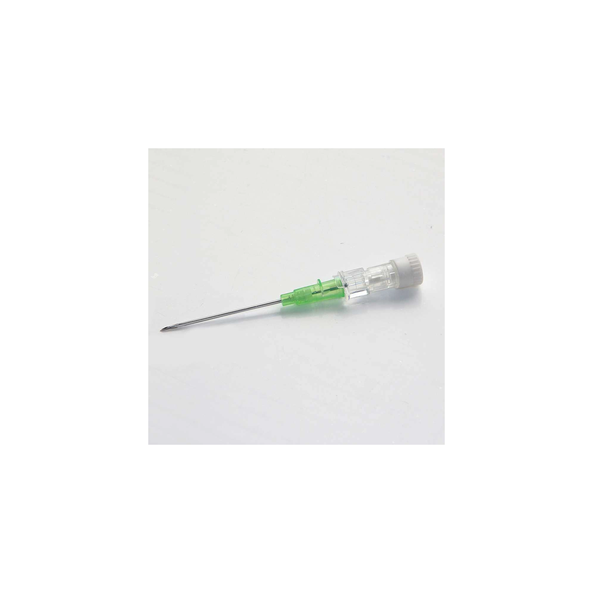 IV katéter egyenes szárnyak nélkül - G18 - zöld - 1,3mm - 32mm