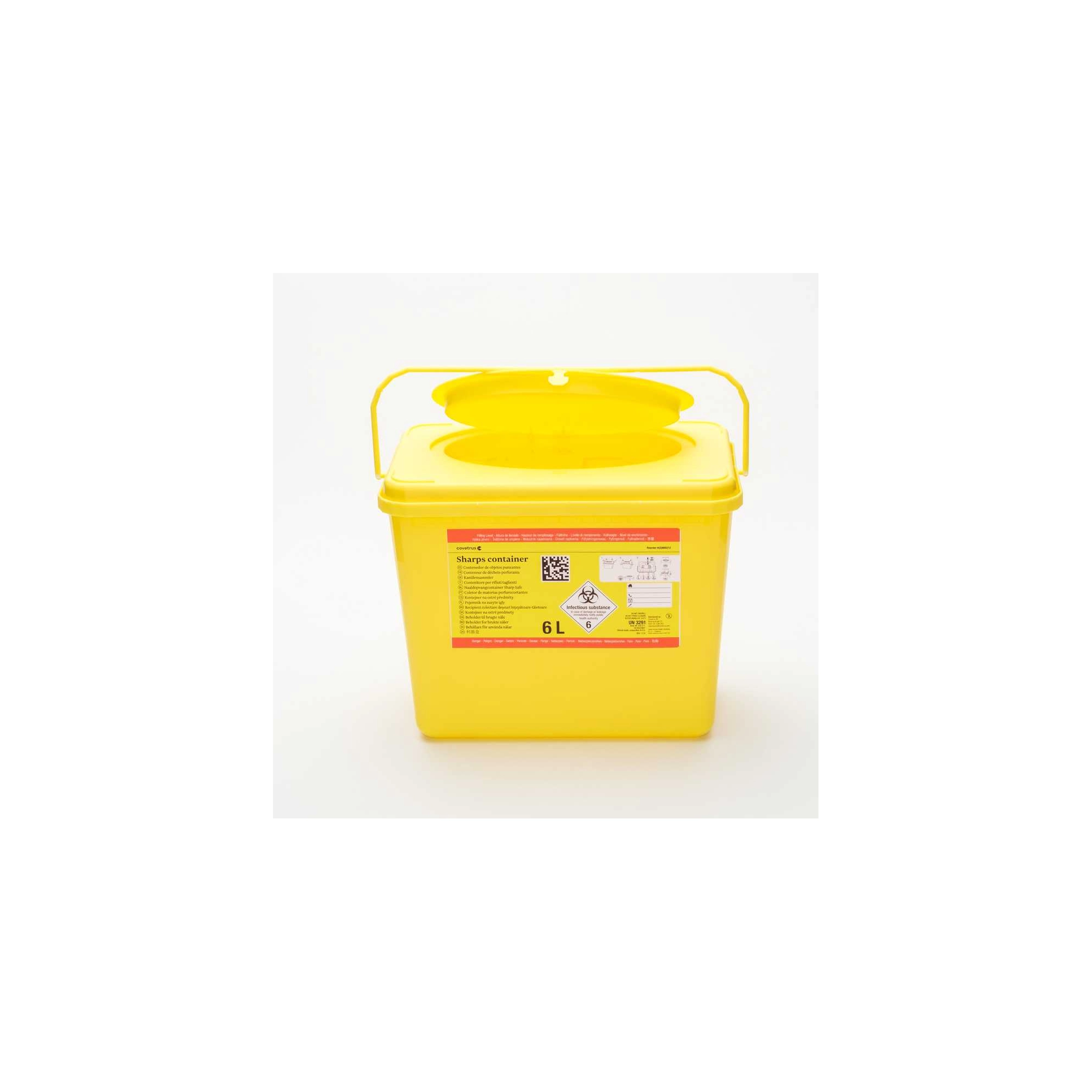 6 literes tűgyűjtő tartály