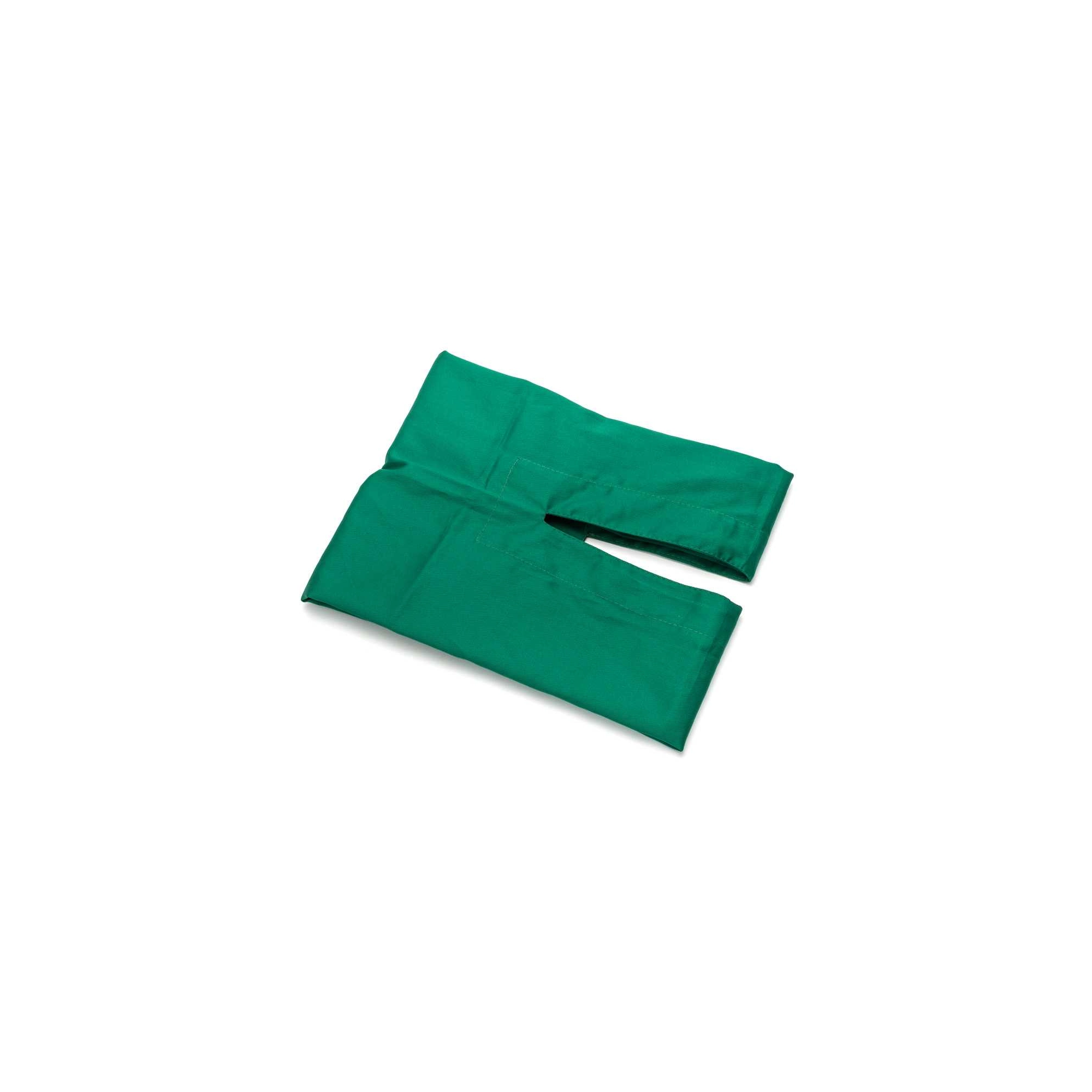 Sebészeti kendő réssel, 50 x 50 cm, 10,5 cm, zöld