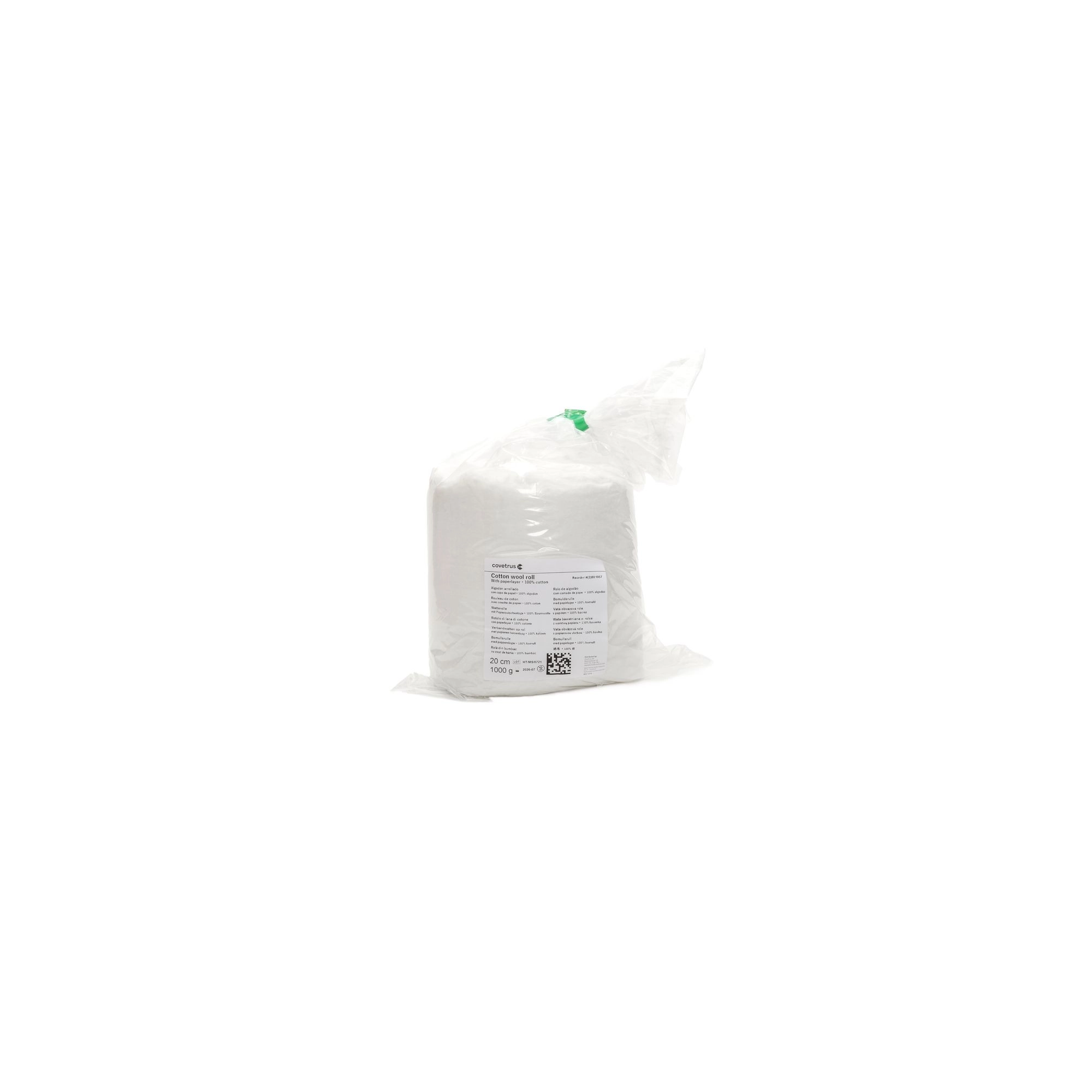 Vattatekercs papírréteggel, 100% pamut, 20cm x 7m, 1 kg