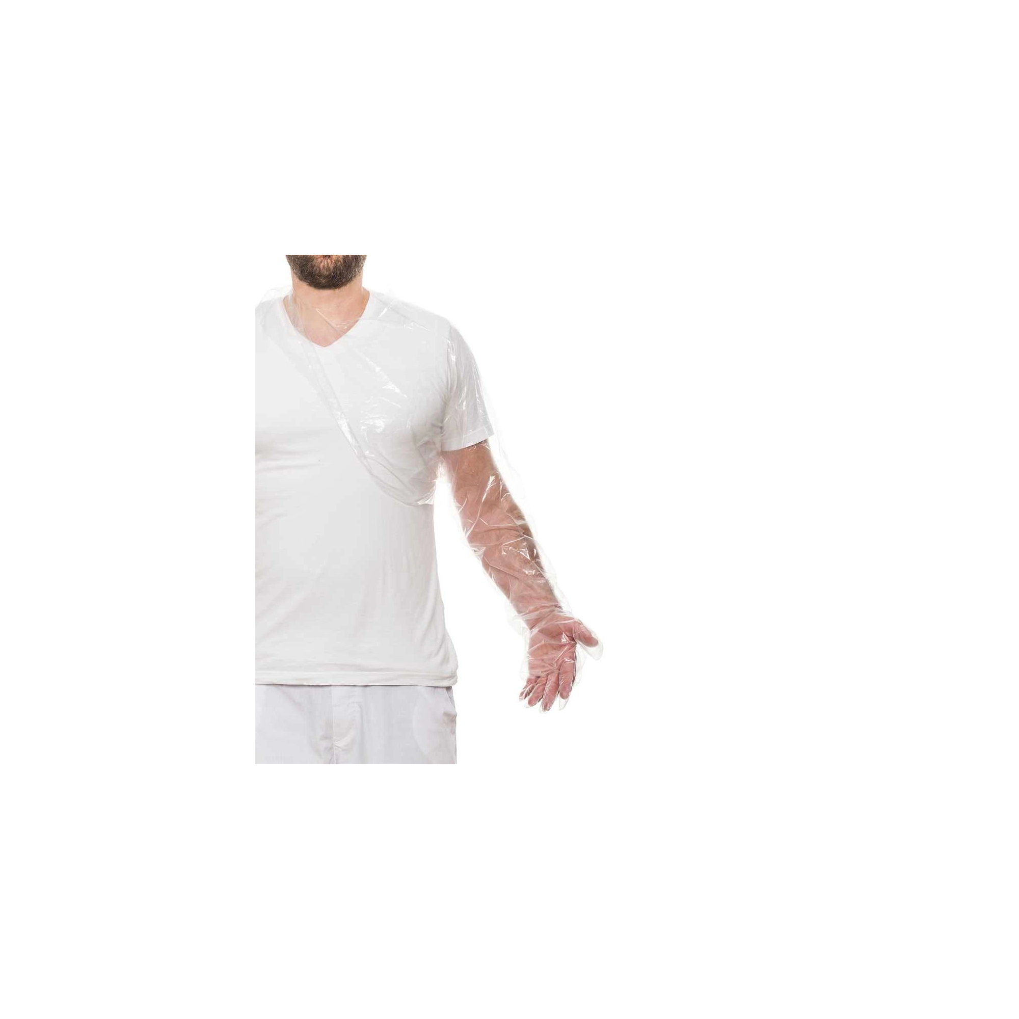 Állatorvosi kesztyű vállvédővel