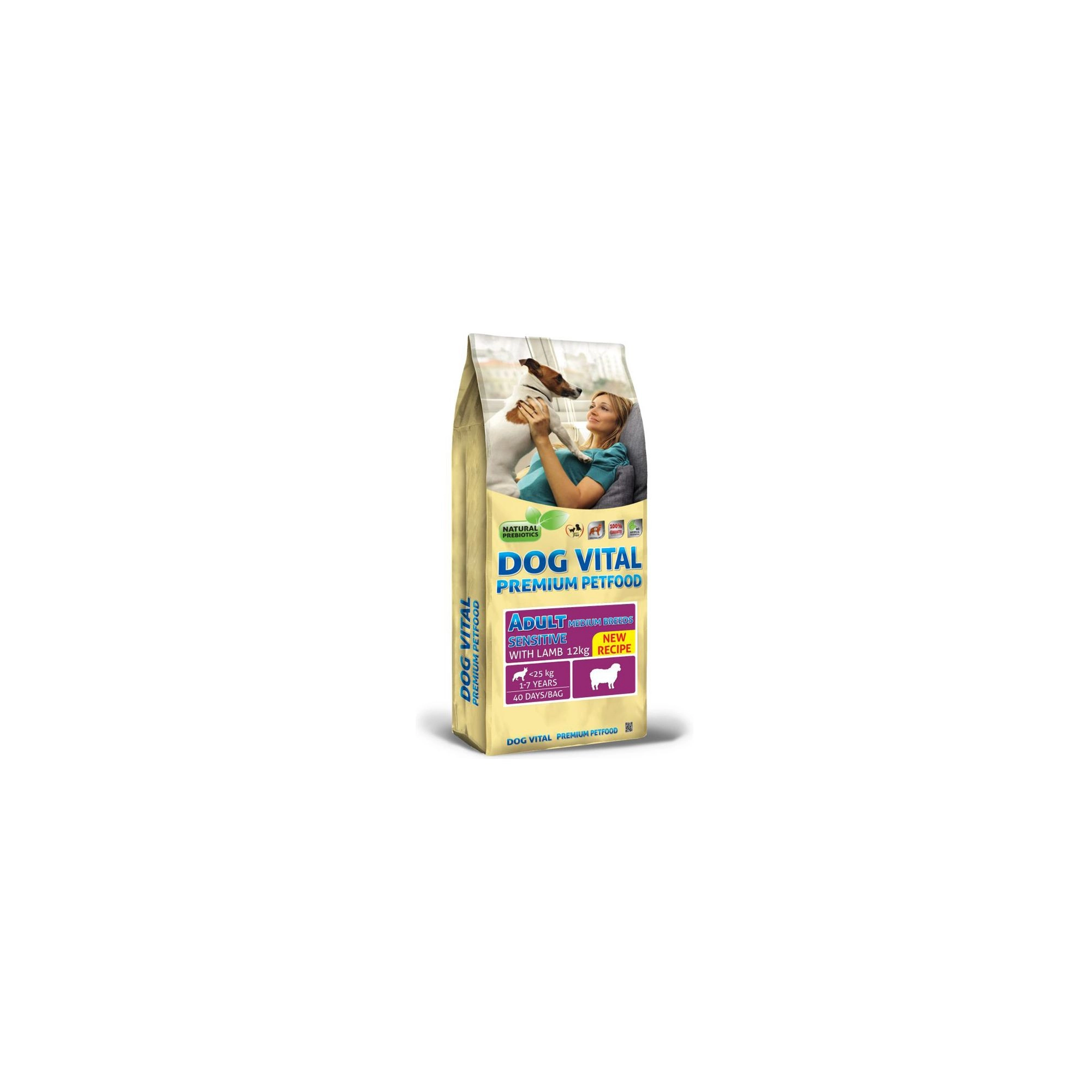 Dog Vital Adult Sensitive Medium Breeds Lamb 12kg