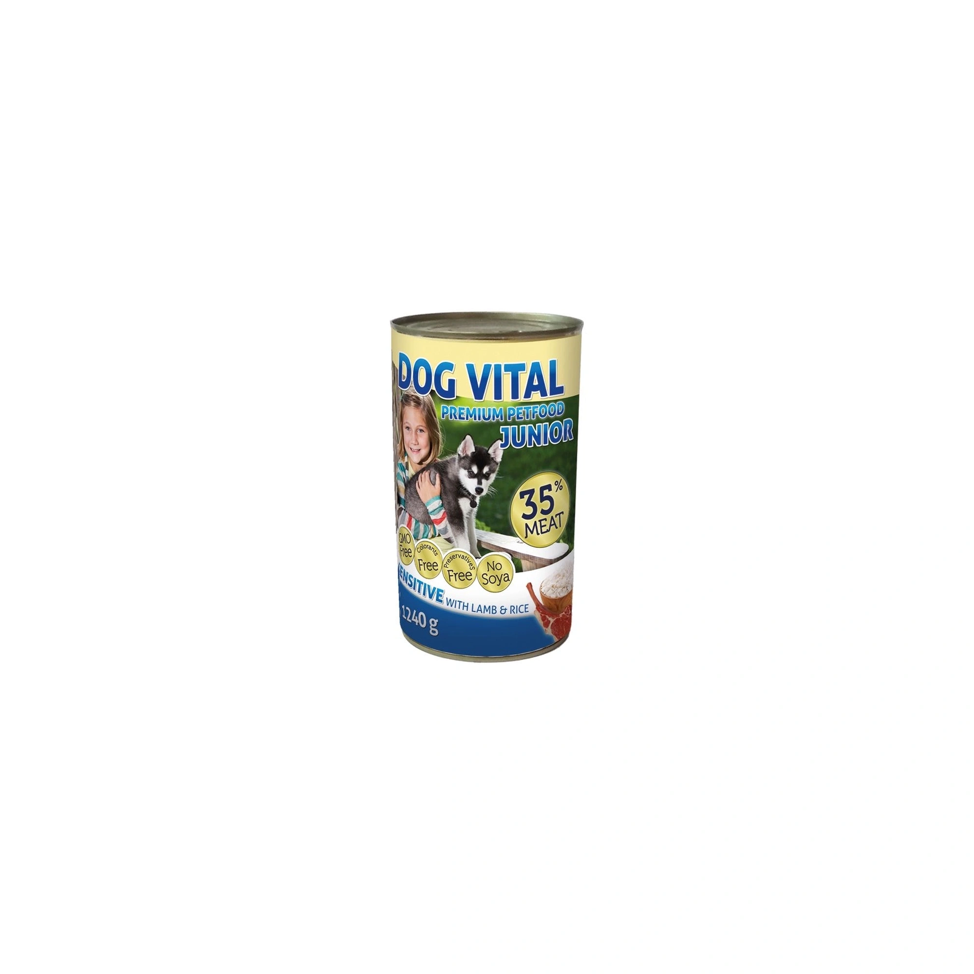 Dog Vital Junior konzerv lamb&rice 1240g