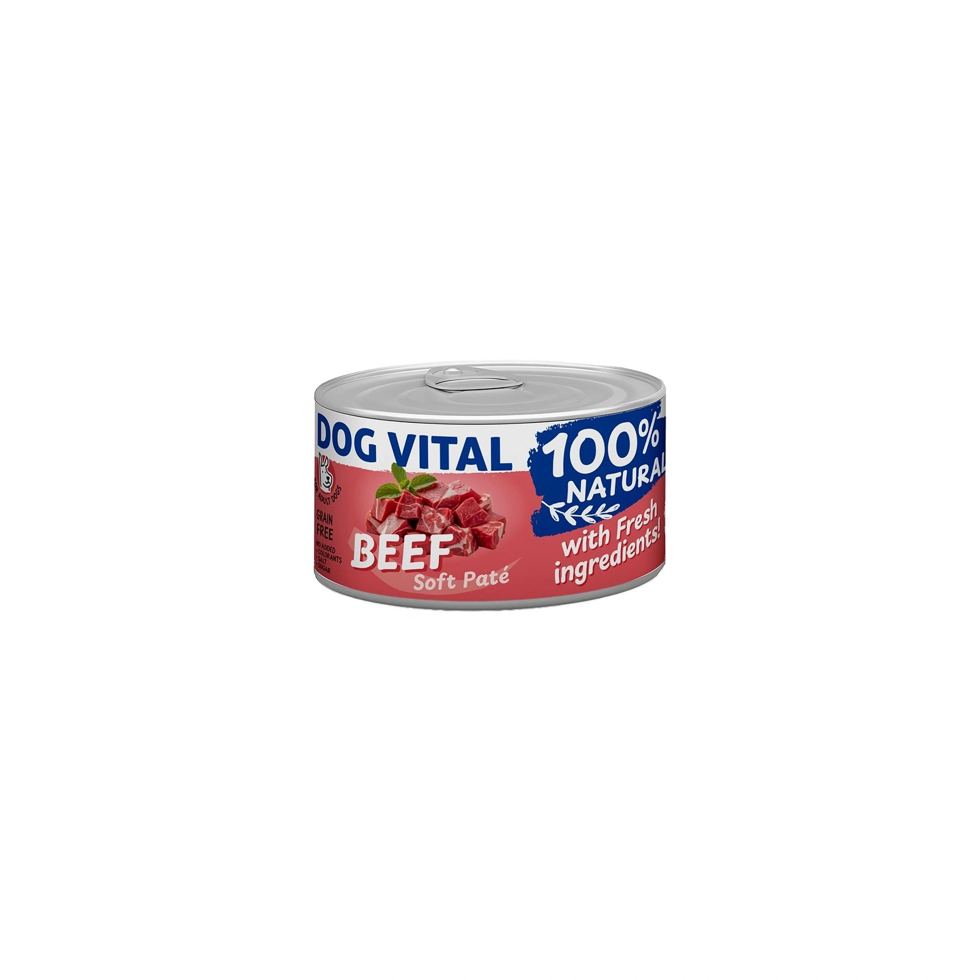 Dog Vital konzerv 100% Natural Soft Paté Beef - marha 150g