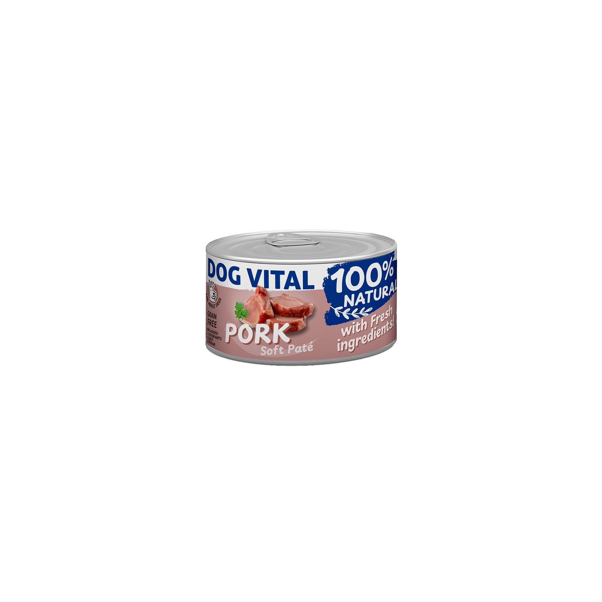 Dog Vital konzerv 100% Natural Soft Paté Pork - sertés 150g
