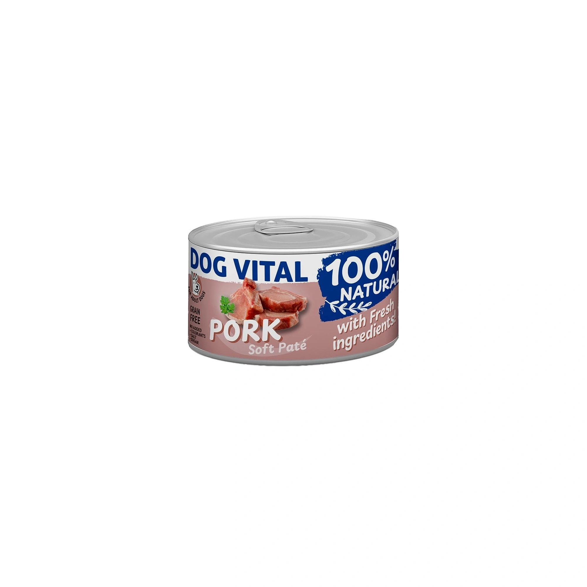 Dog Vital konzerv 100% Natural Soft Paté Pork - sertés 150g