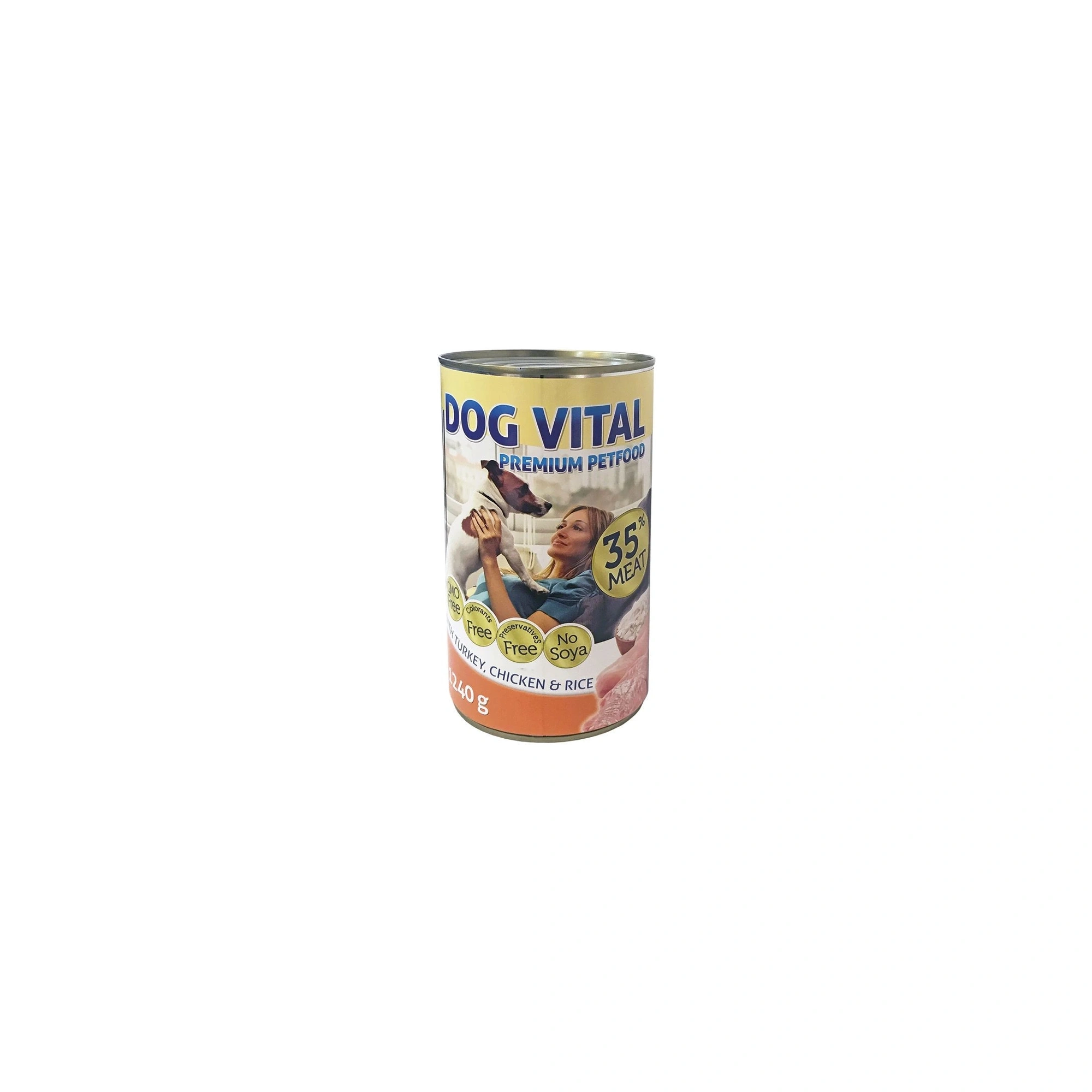 Dog Vital konzerv pulyka, csirke, rizs 1240g