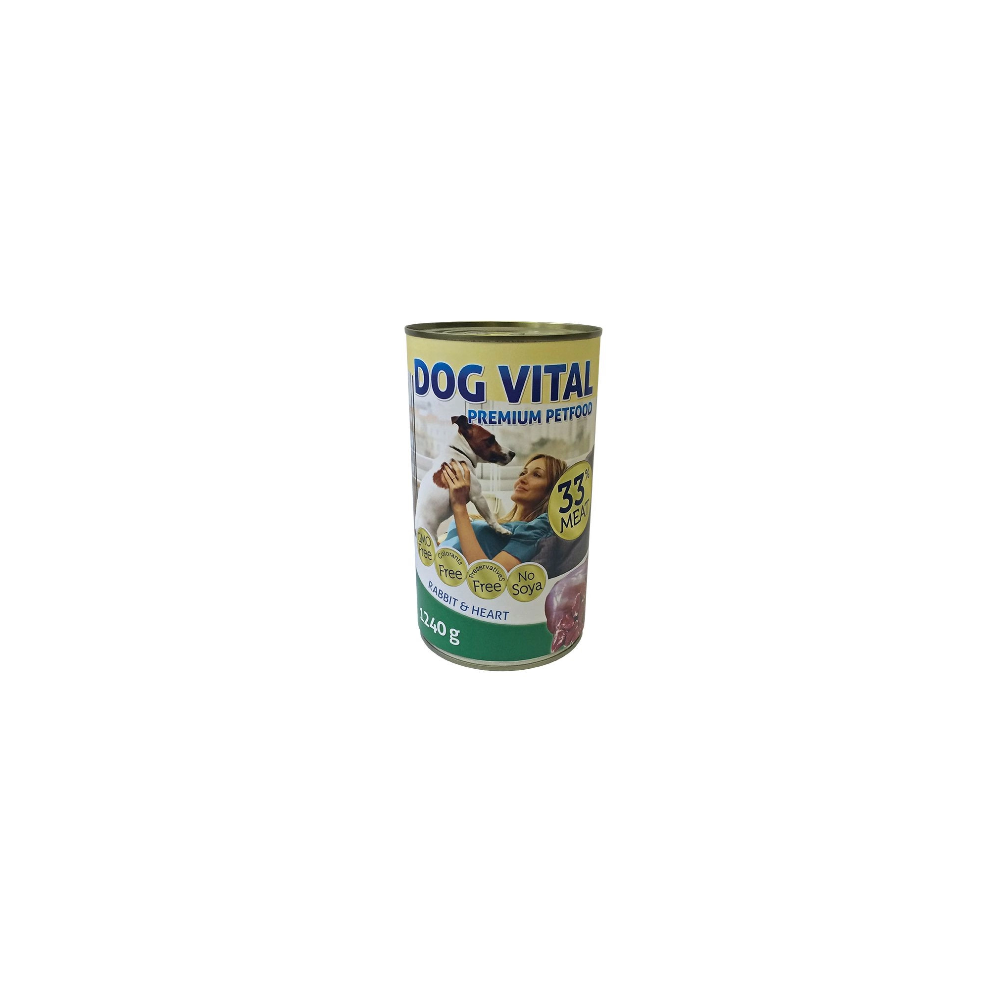 Dog Vital konzerv nyúl, szív 1240g