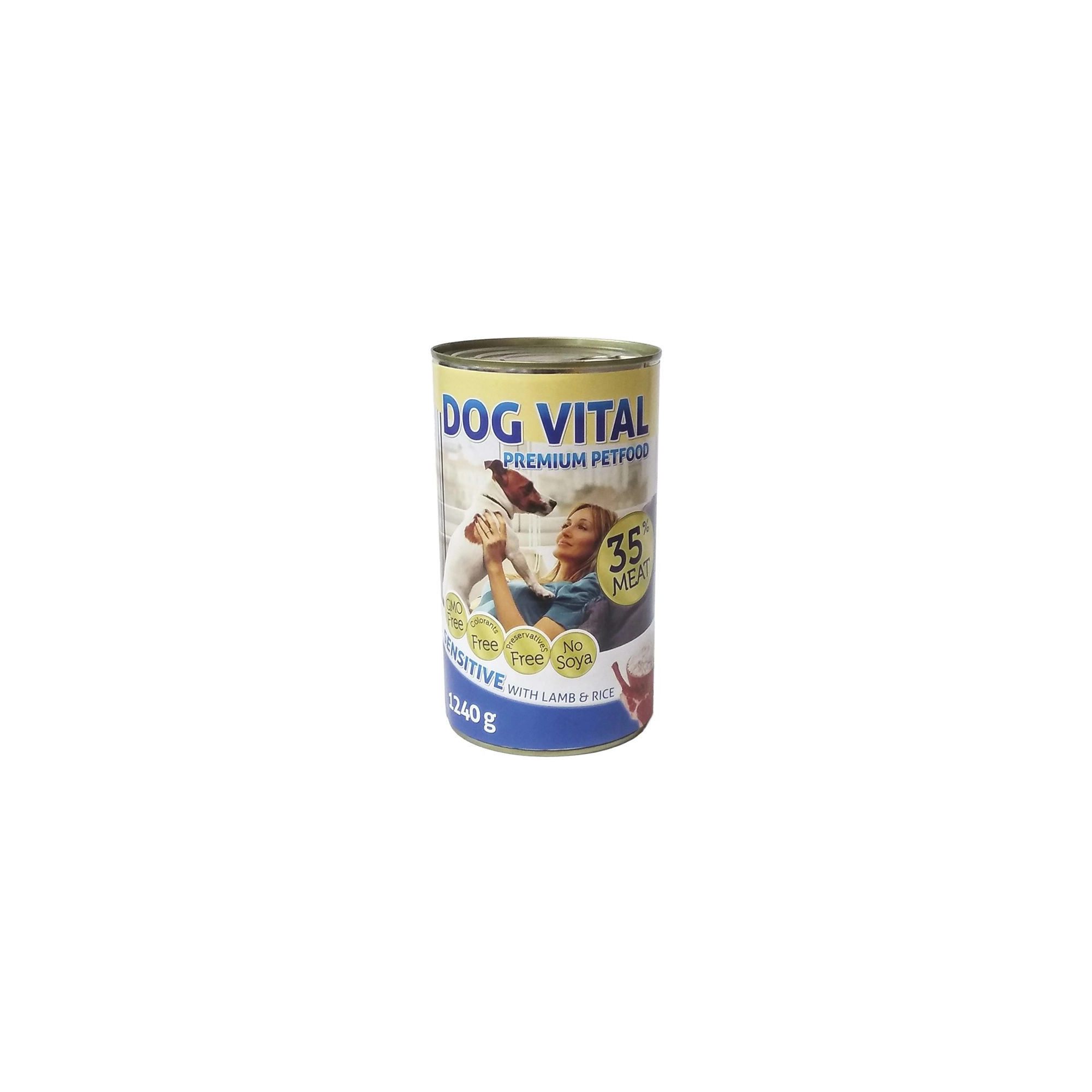 Dog Vital Sensitive konzerv bárány, rizs 1240g