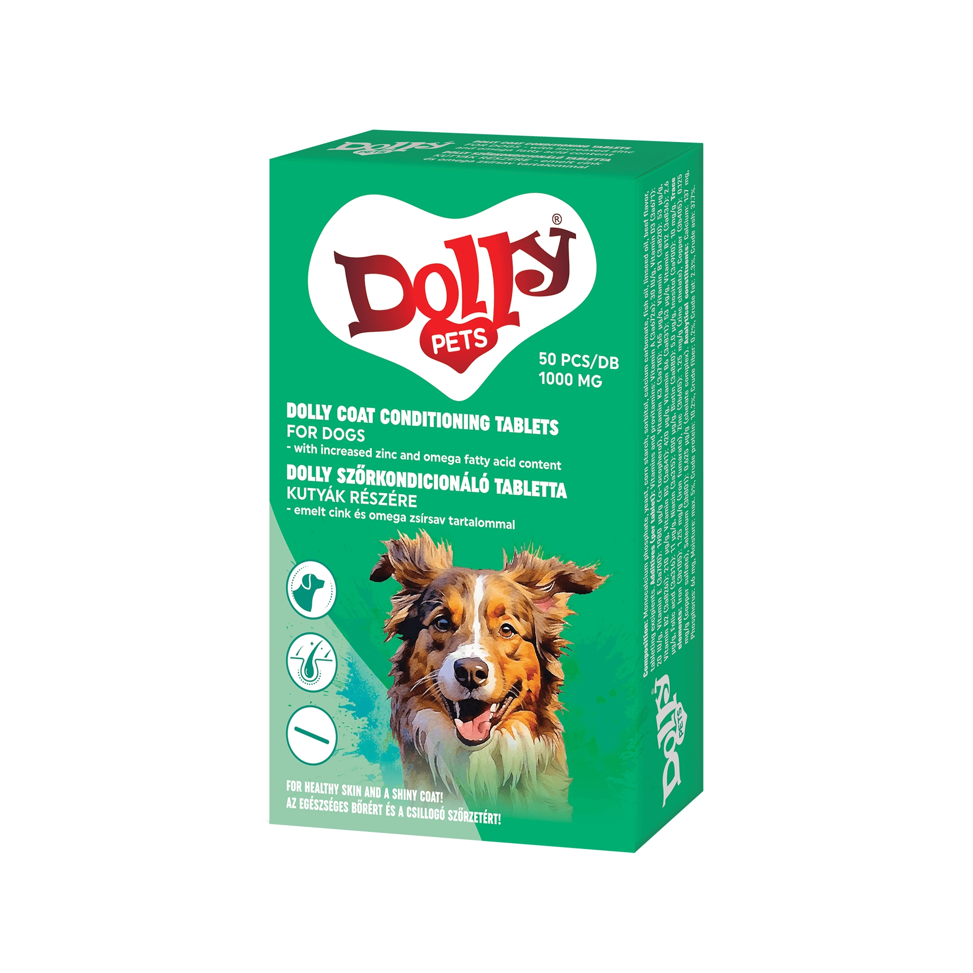 Dolly Szőrkondícionáló Kutya Vitamin 50db/Doboz