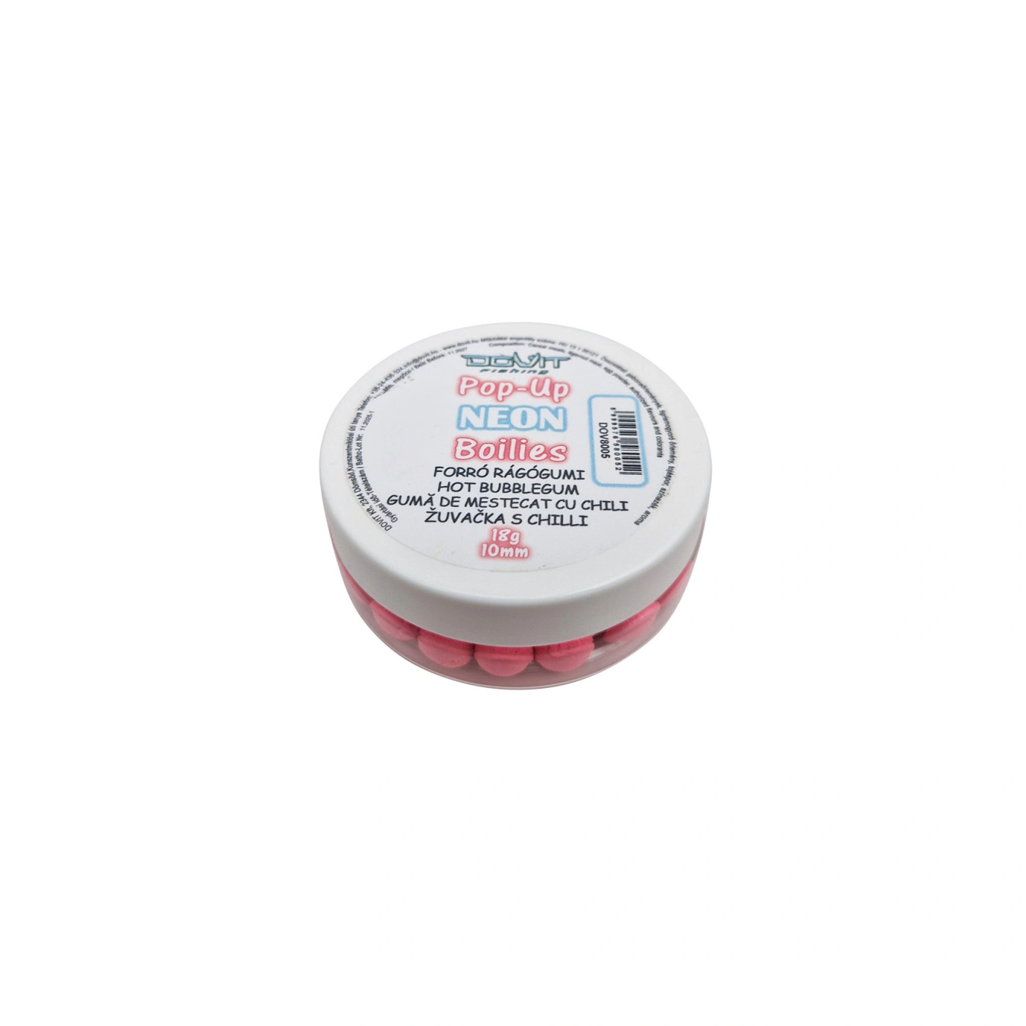 Dovit Pop-Up Neon Boilie 10mm - Forró Rágógumi 18g