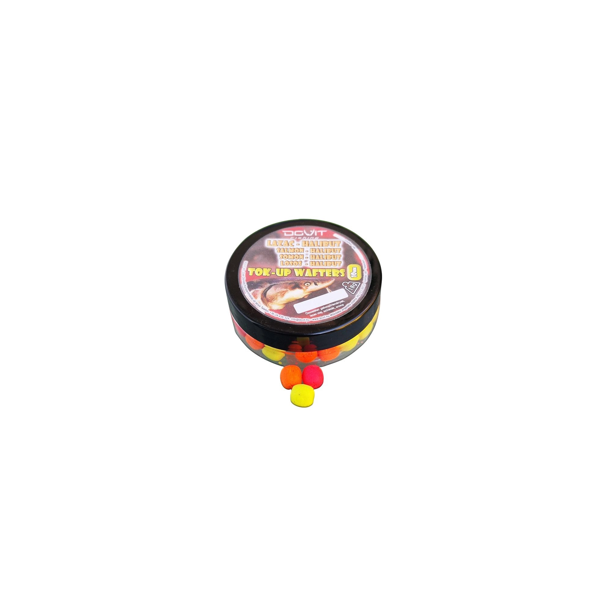 Dovit Tok-Up Wafters 10Mm Lazac-Halibut 18g