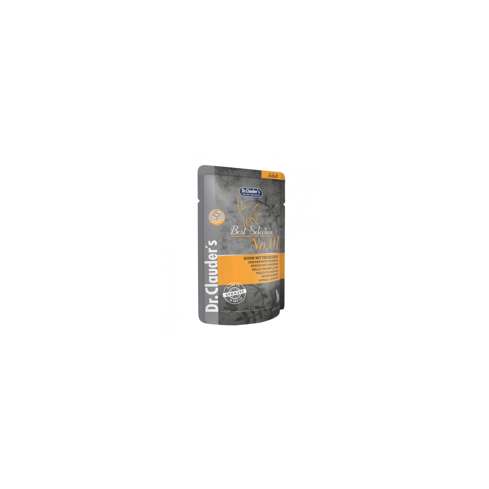 Dr.Clauders Best Selection Cat No1 alutasak csirke tőzegáfonyával - Mono Protein 85g