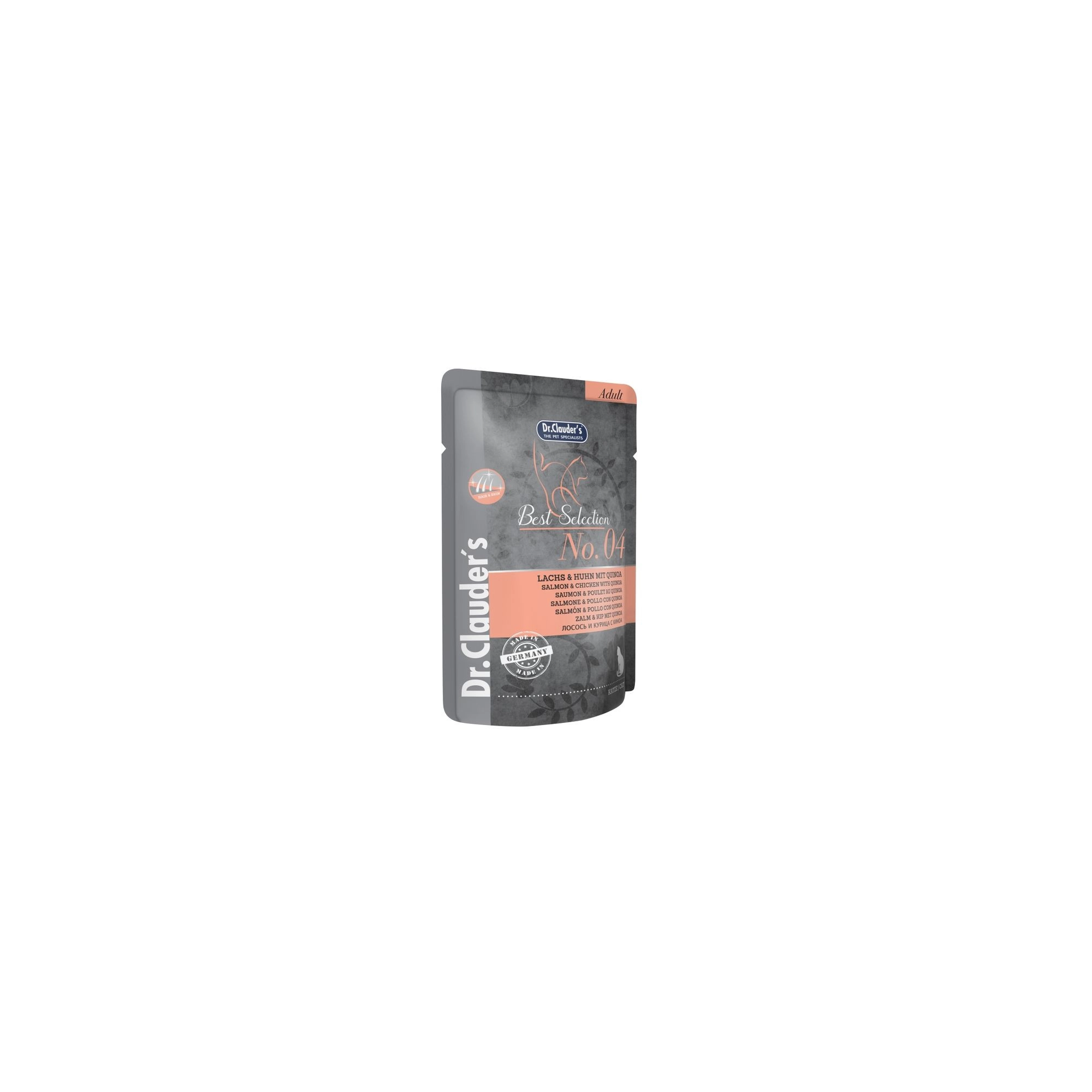 Dr.Clauders Best Selection Cat No4 alutasak lazac & csirke quinoával - Hair & Skin 85g