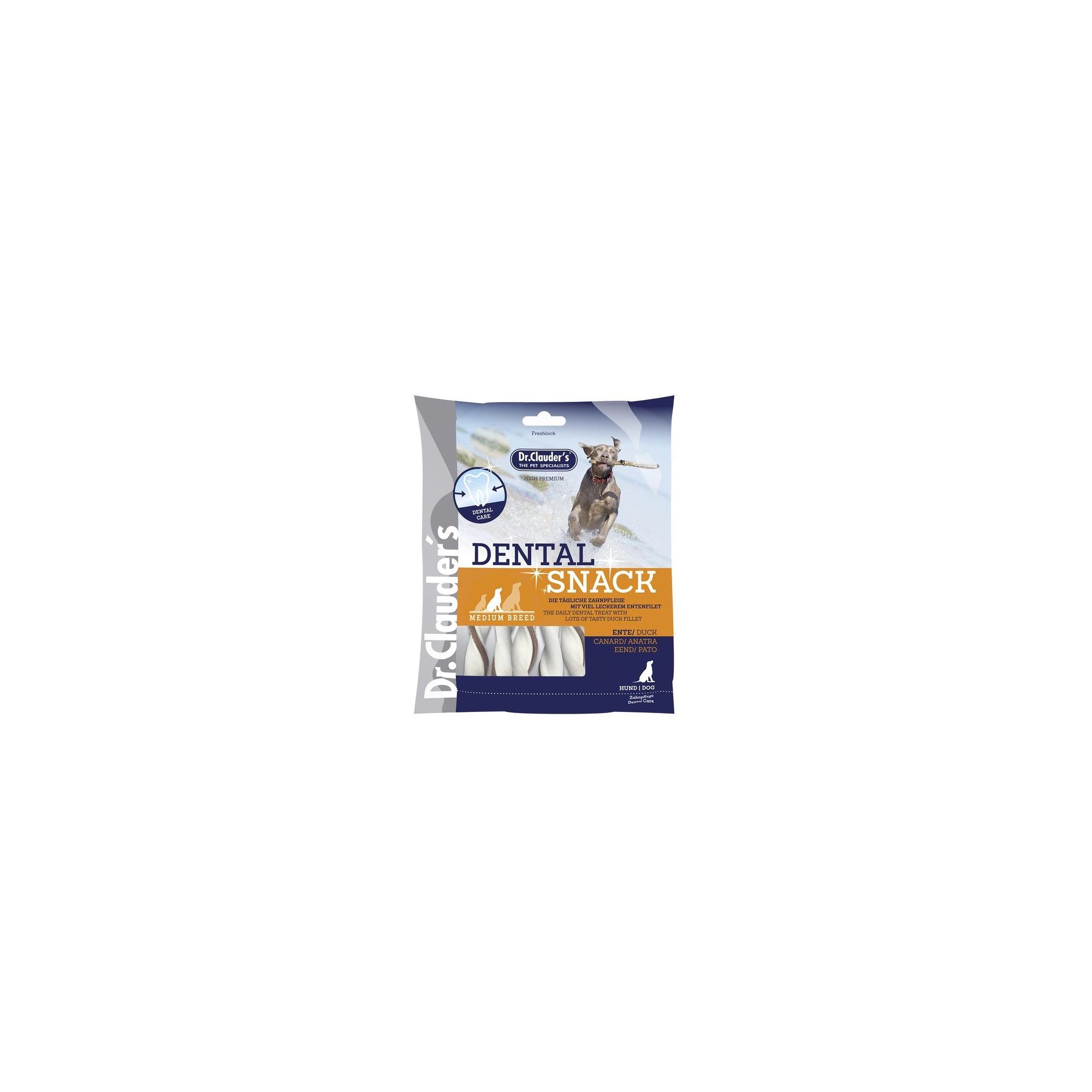 Dr.Clauders Dental Kacsa Medium Breed jutalomfalat 170g