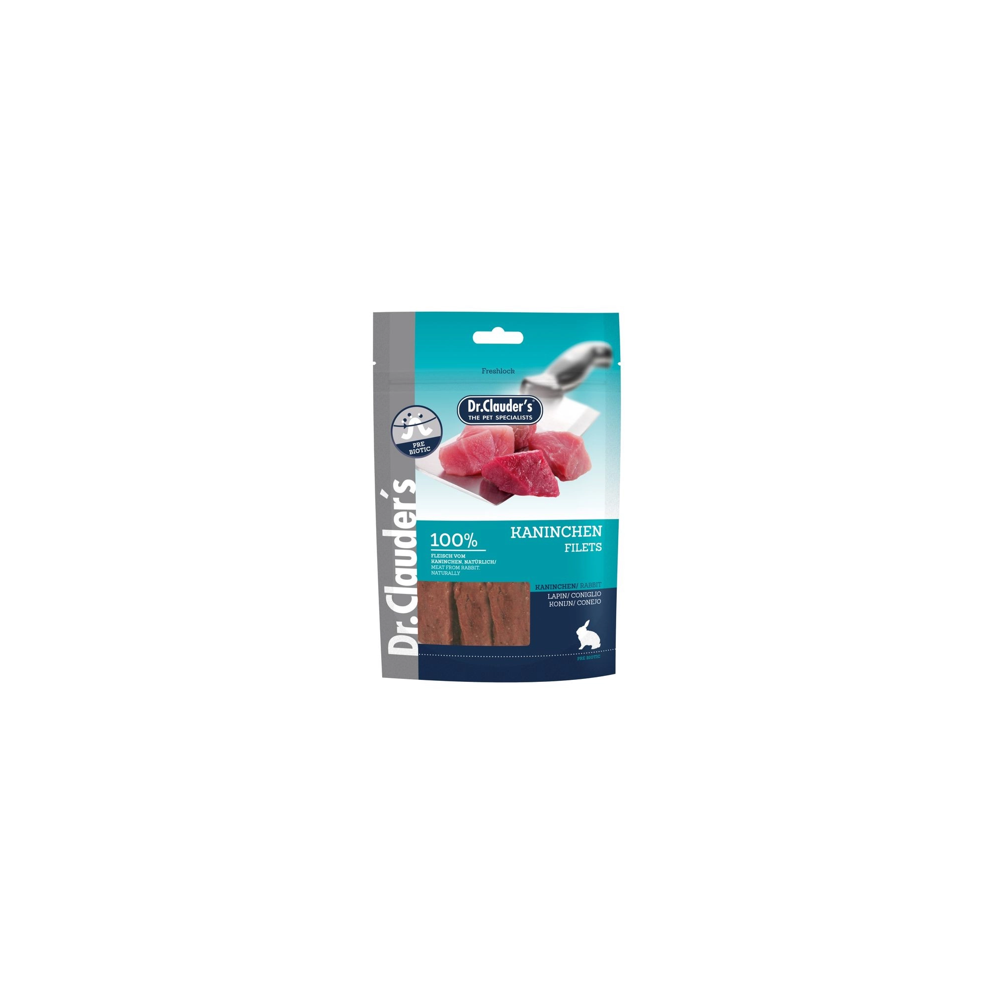 Dr.Clauders Dog Jutalomfalat Premium Nyúlfilé Csíkok 80g