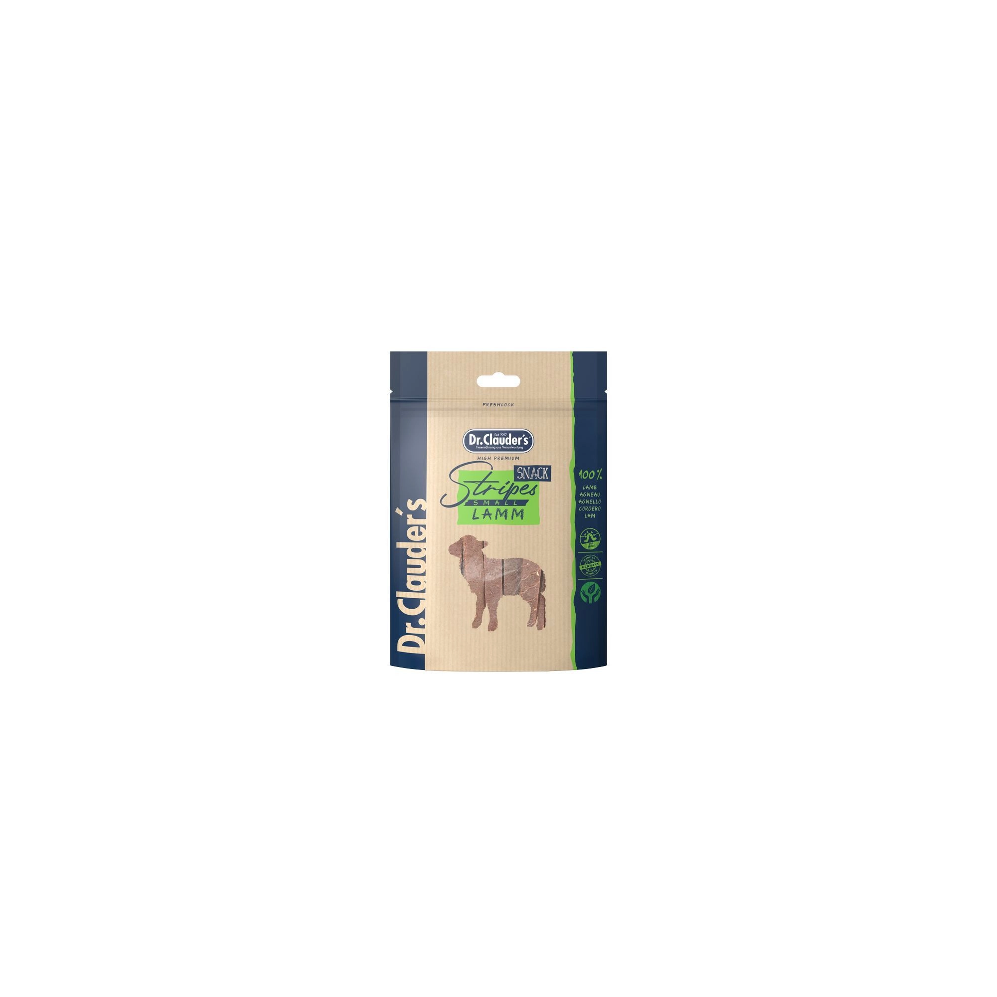 Dr.Clauders Dog Jutalomfalat Stripes Small Bárányhús csíkok 80g